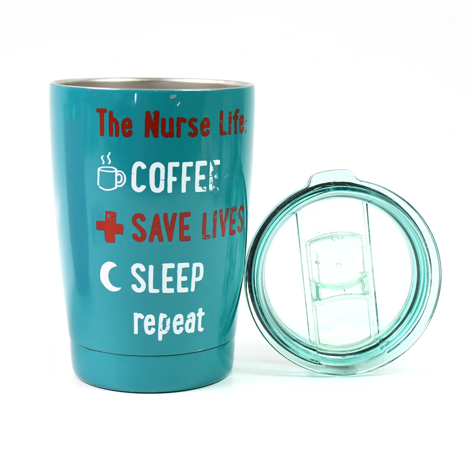 Stainless Steel Vacuum Insulated Mug with Lid, Tumbler (1 Pc / Mix Design & Color) - Image 10