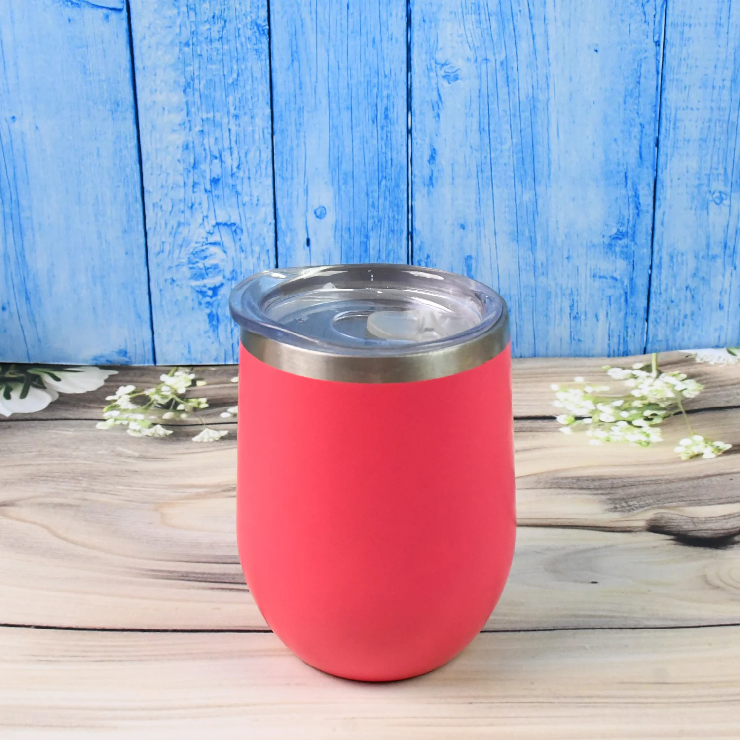 Stainless Steel Vacuum Insulated Mug with Lid, Tumbler (1 Pc / Mix Design & Color) - Image 12