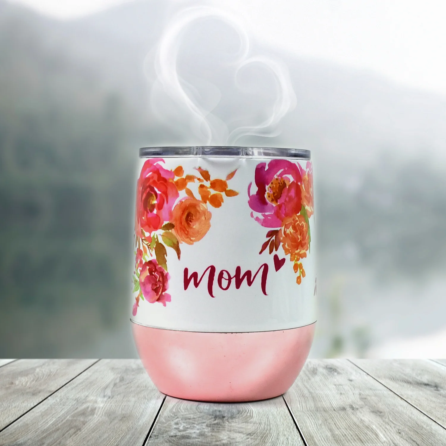 Stainless Steel Vacuum Insulated Mug with Lid, Tumbler (1 Pc / Mix Design & Color) - Image 5