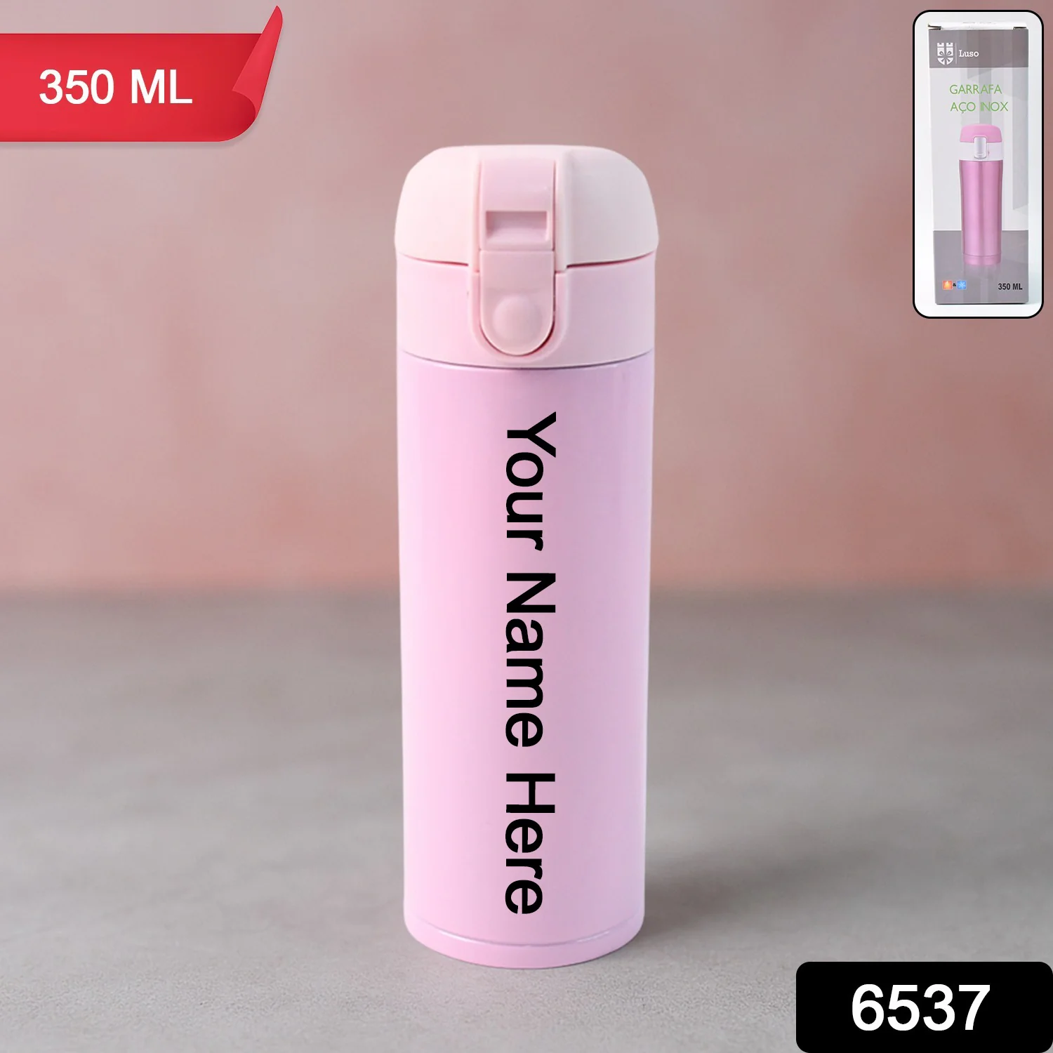 Customize Stainless Steel Vacuum Water Bottle (350ML) - Image 2