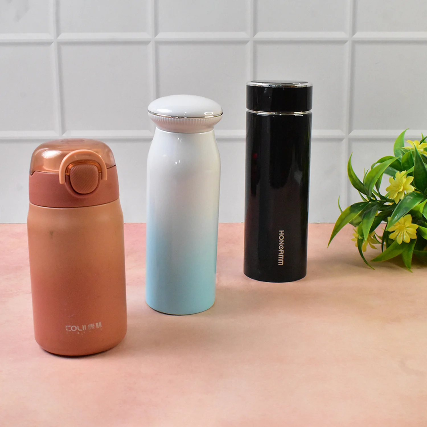 Stainless Steel Vacuum water Bottle 400ML (1 Pc) - Image 7