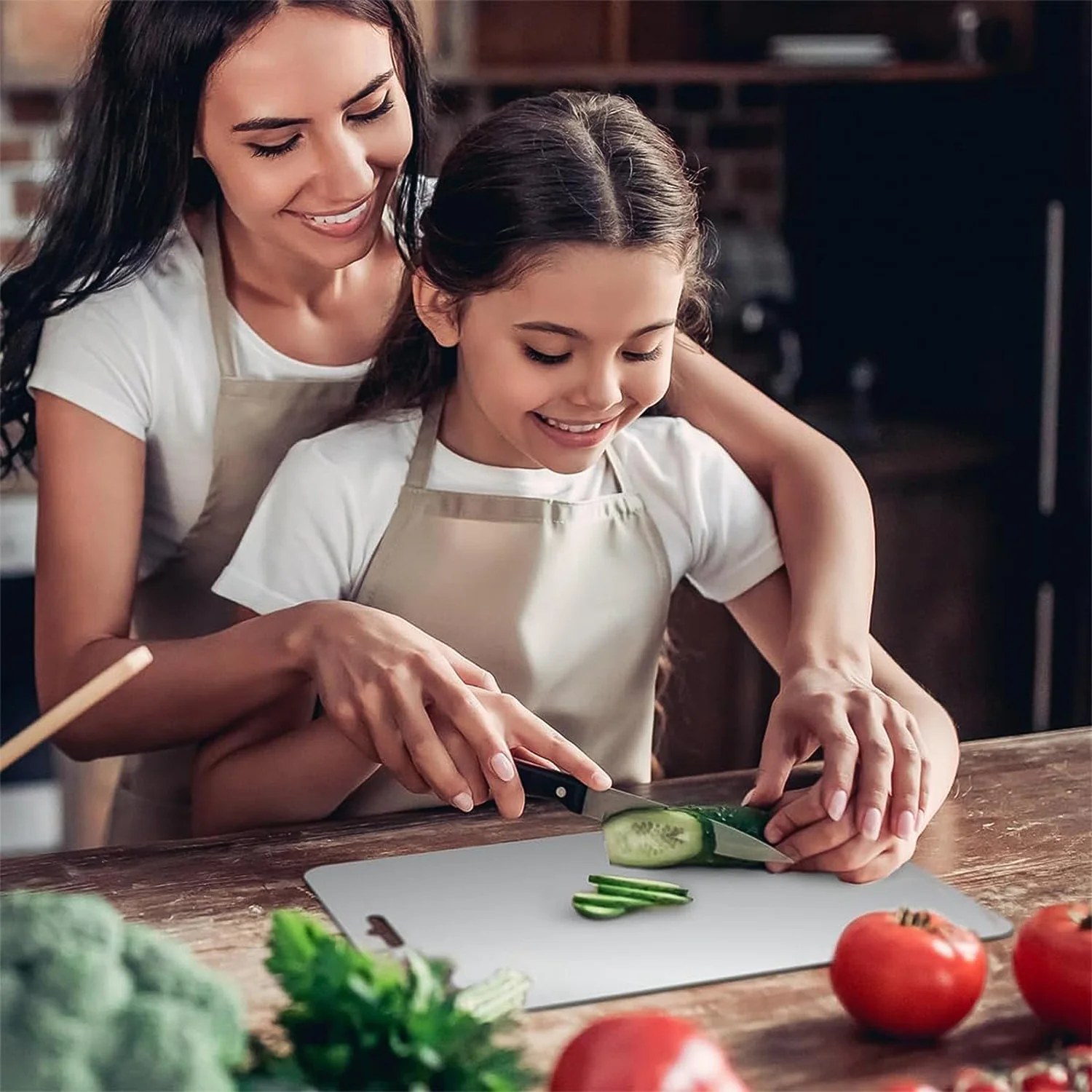 Stainless Steel Vegetable & Fruit Cutting Chopping Board (31×20 Cm / 1 Pc) - Image 3