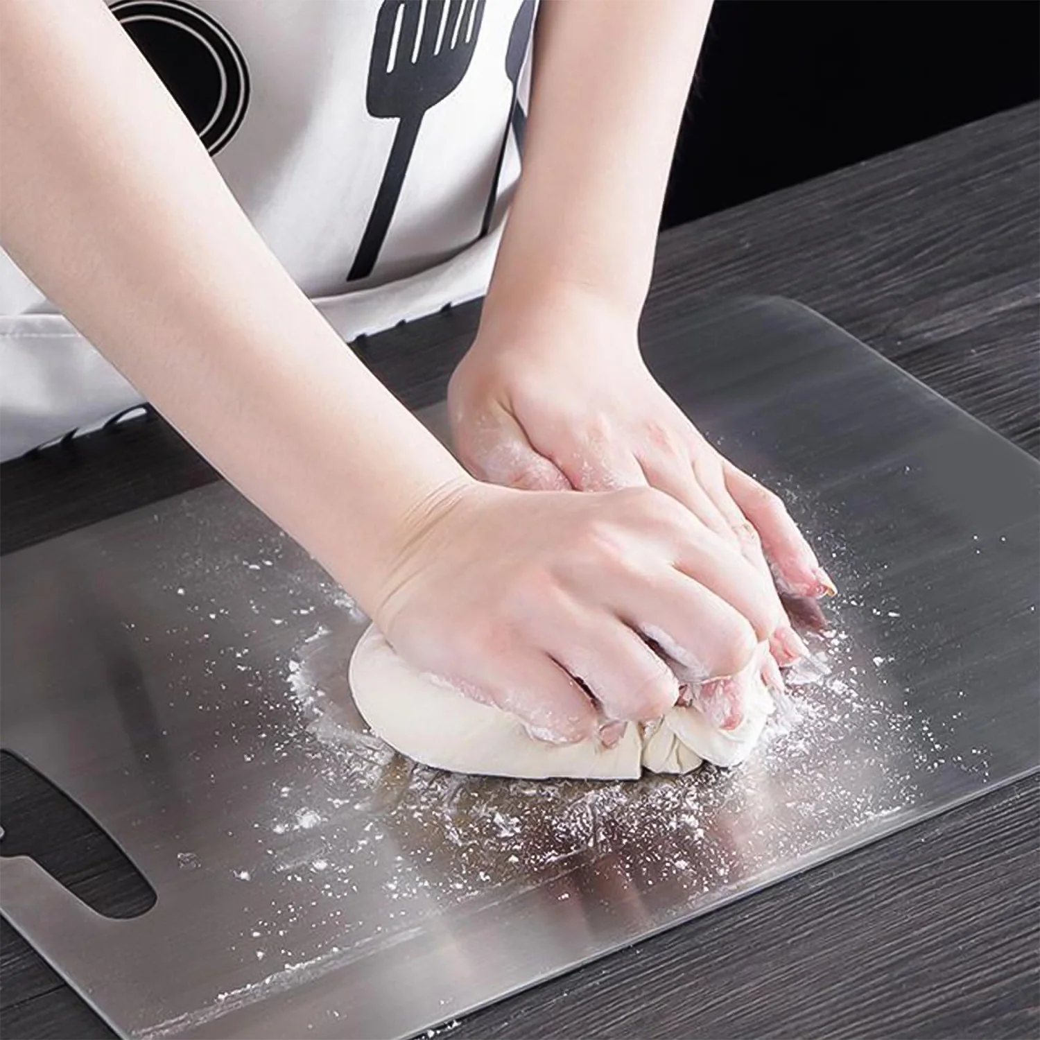 Stainless Steel Vegetable & Fruit Cutting Chopping Board (31×20 Cm / 1 Pc) - Image 8
