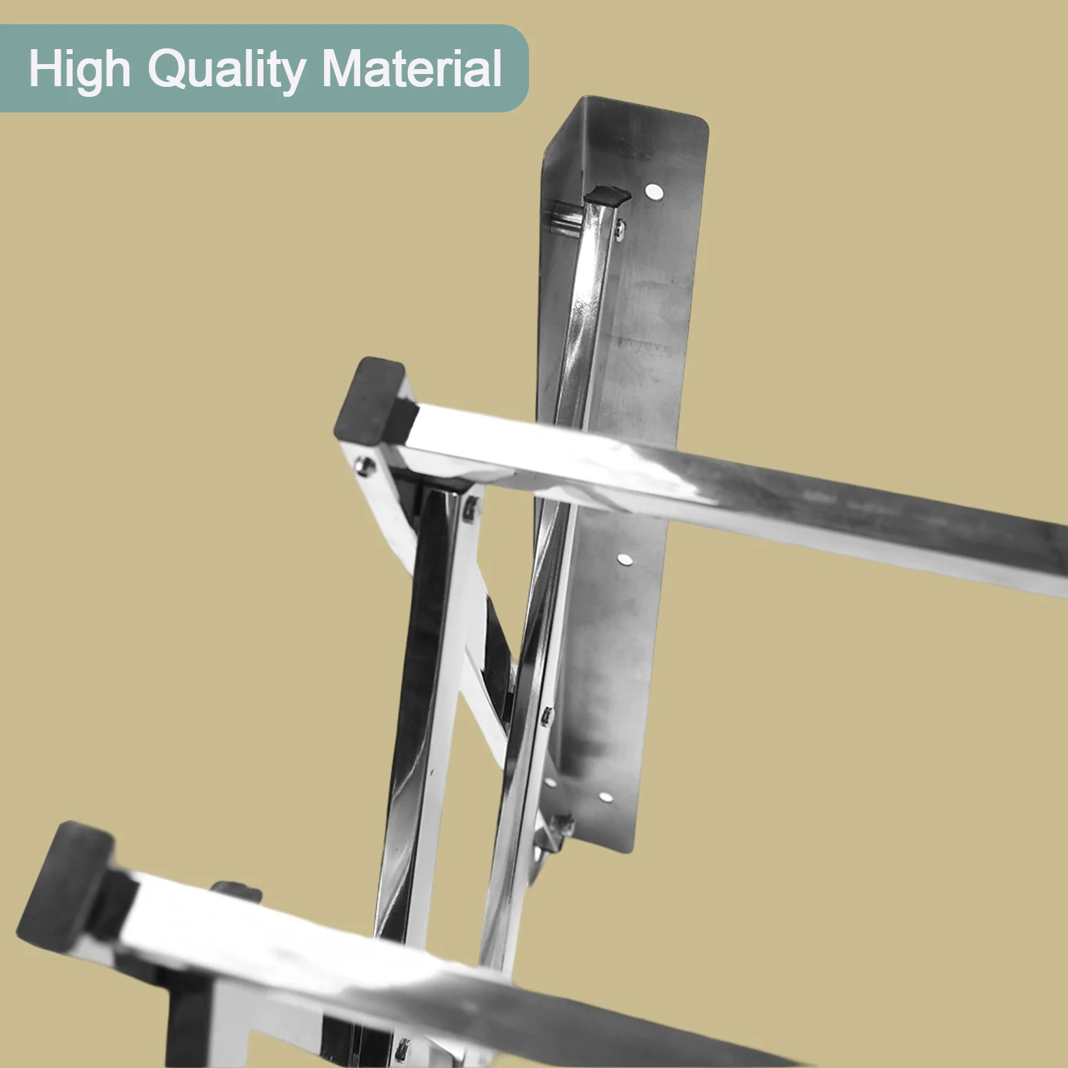 Stainless Steel Wall-Mounted Folding Clothes Drying Rack - Image 6