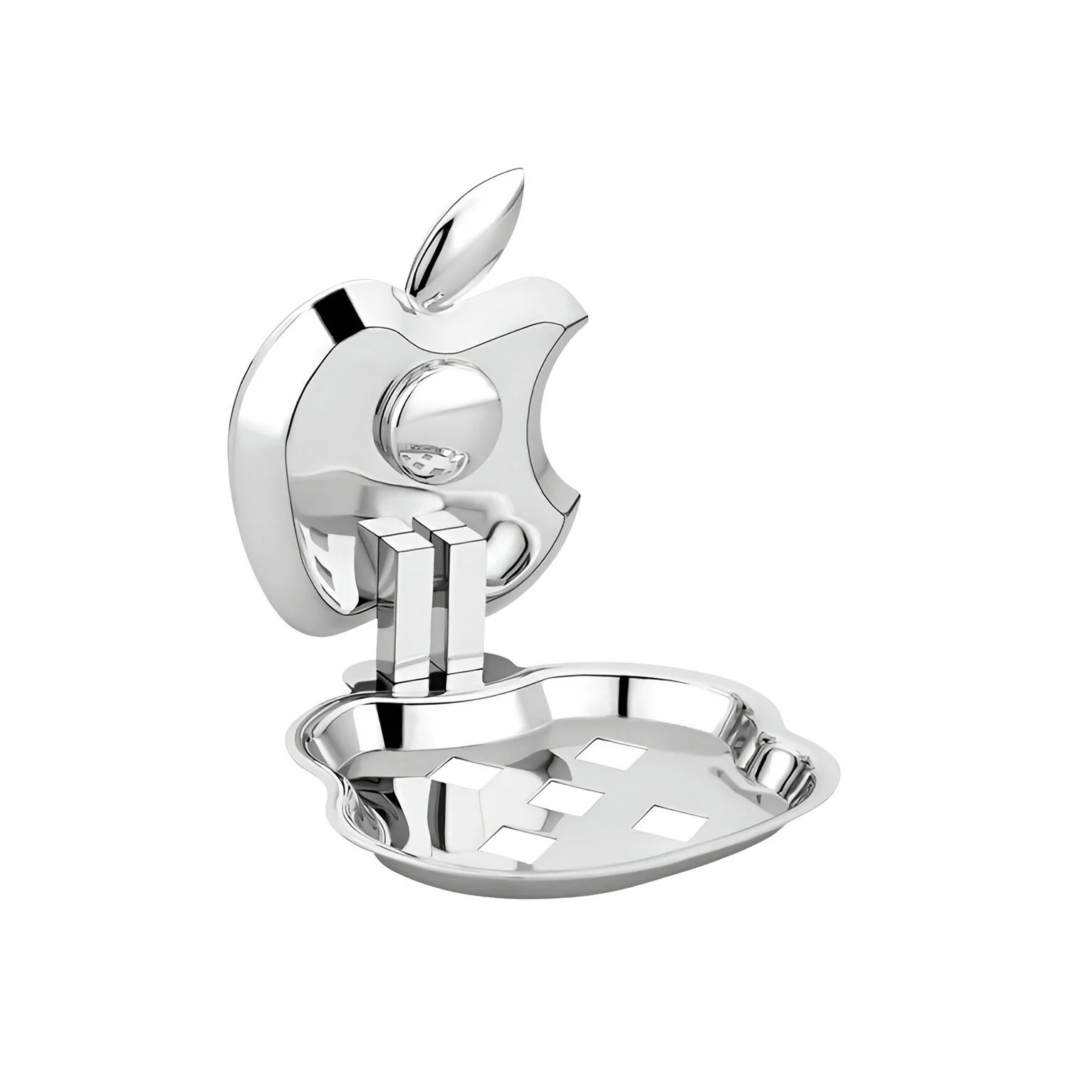 Stainless Steel Wall-Mounted Soap Dish Apple Shaped Design - Image 5