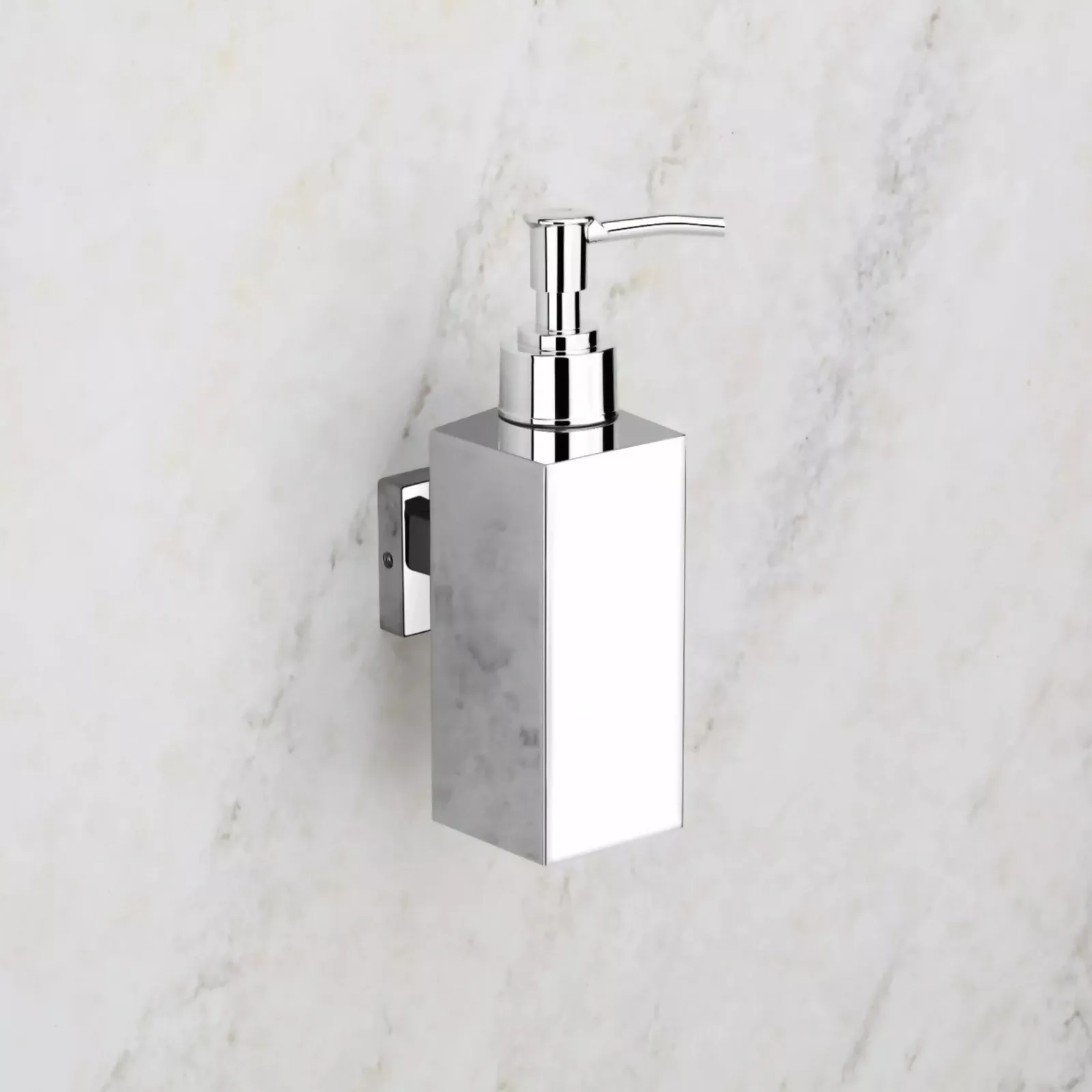 Stainless Steel Wall-Mounted Square Liquid Soap Dispenser for Bathroom & Kitchen - Image 2