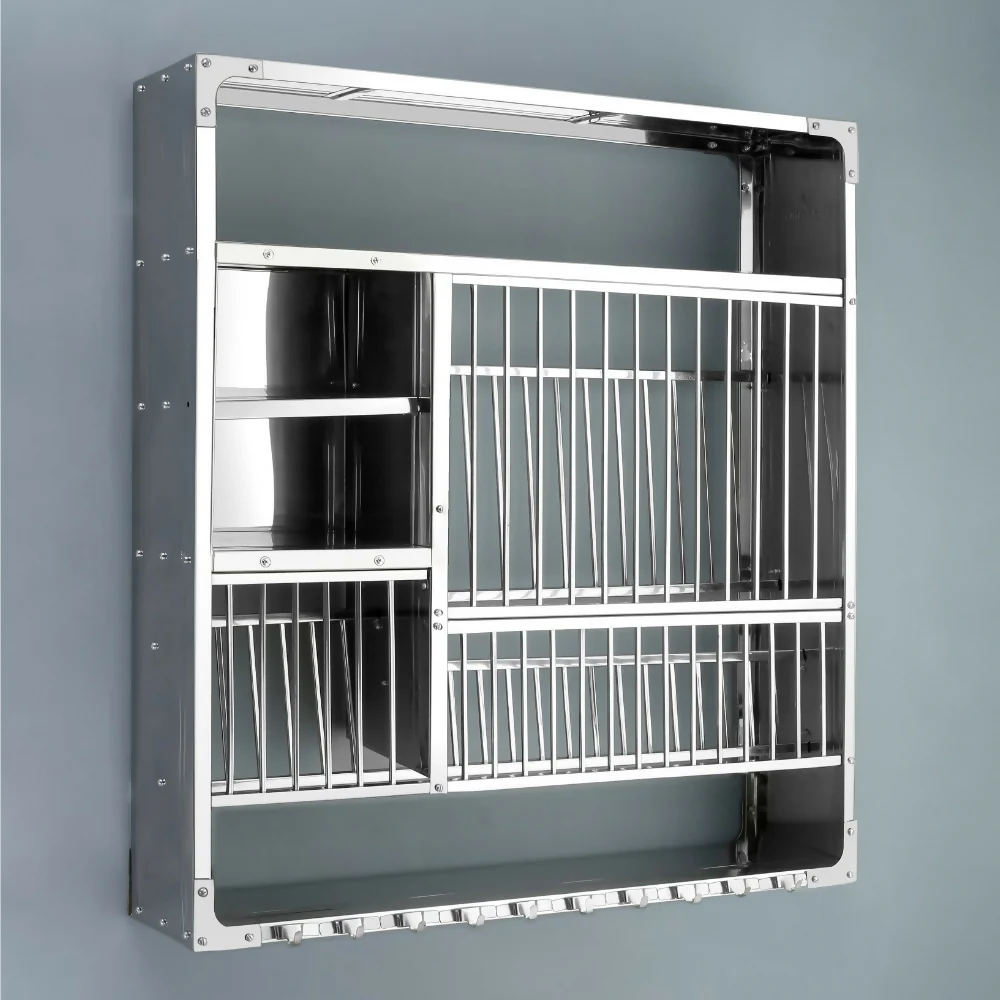 Stainless Steel Wall-Mounted Utensil Storage Rack Kitchen Organizer Model-DLX-3836 - Image 5