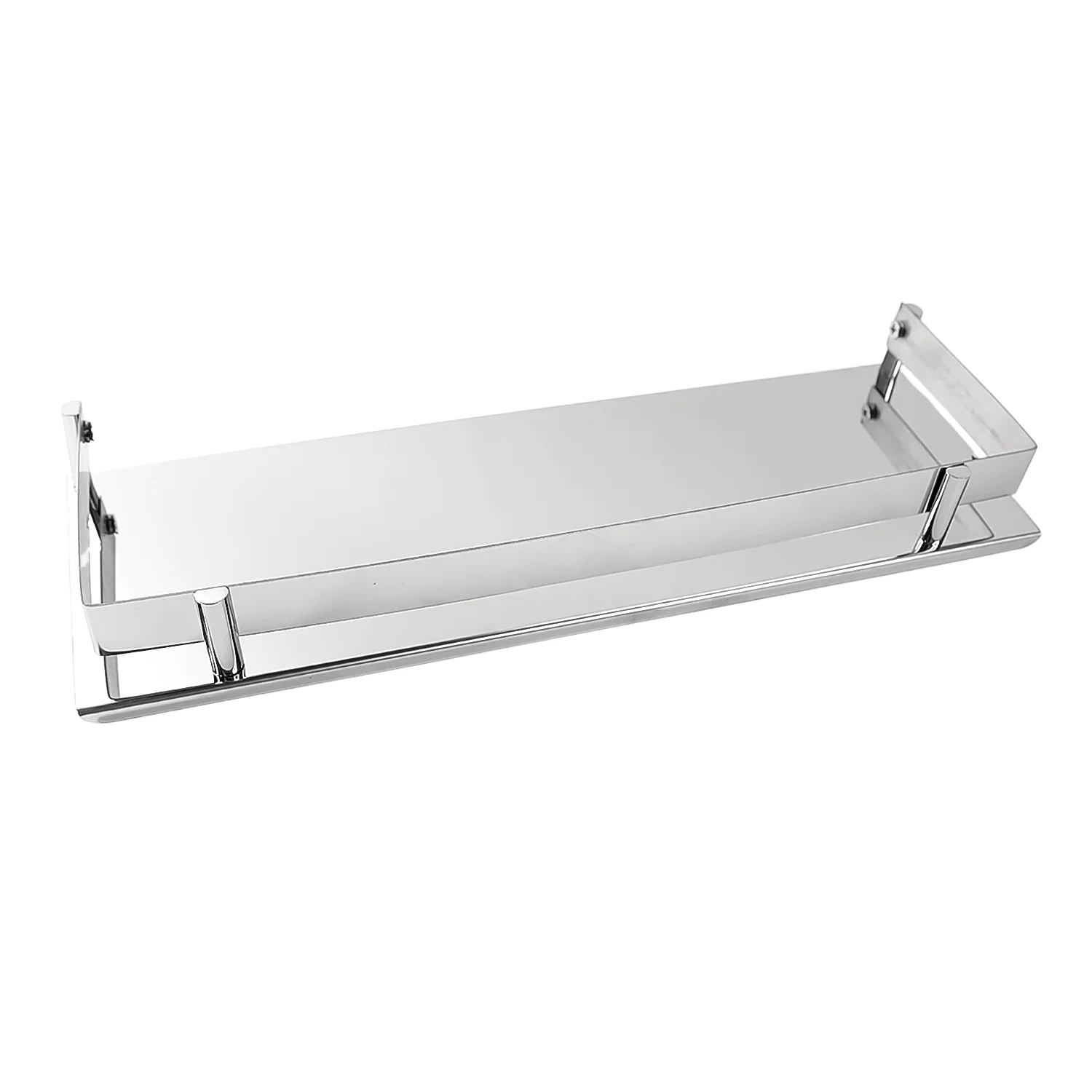 Stainless Steel Wall Mounted Washroom Rack - Single Layer Multipurpose Cabinet - Image 5