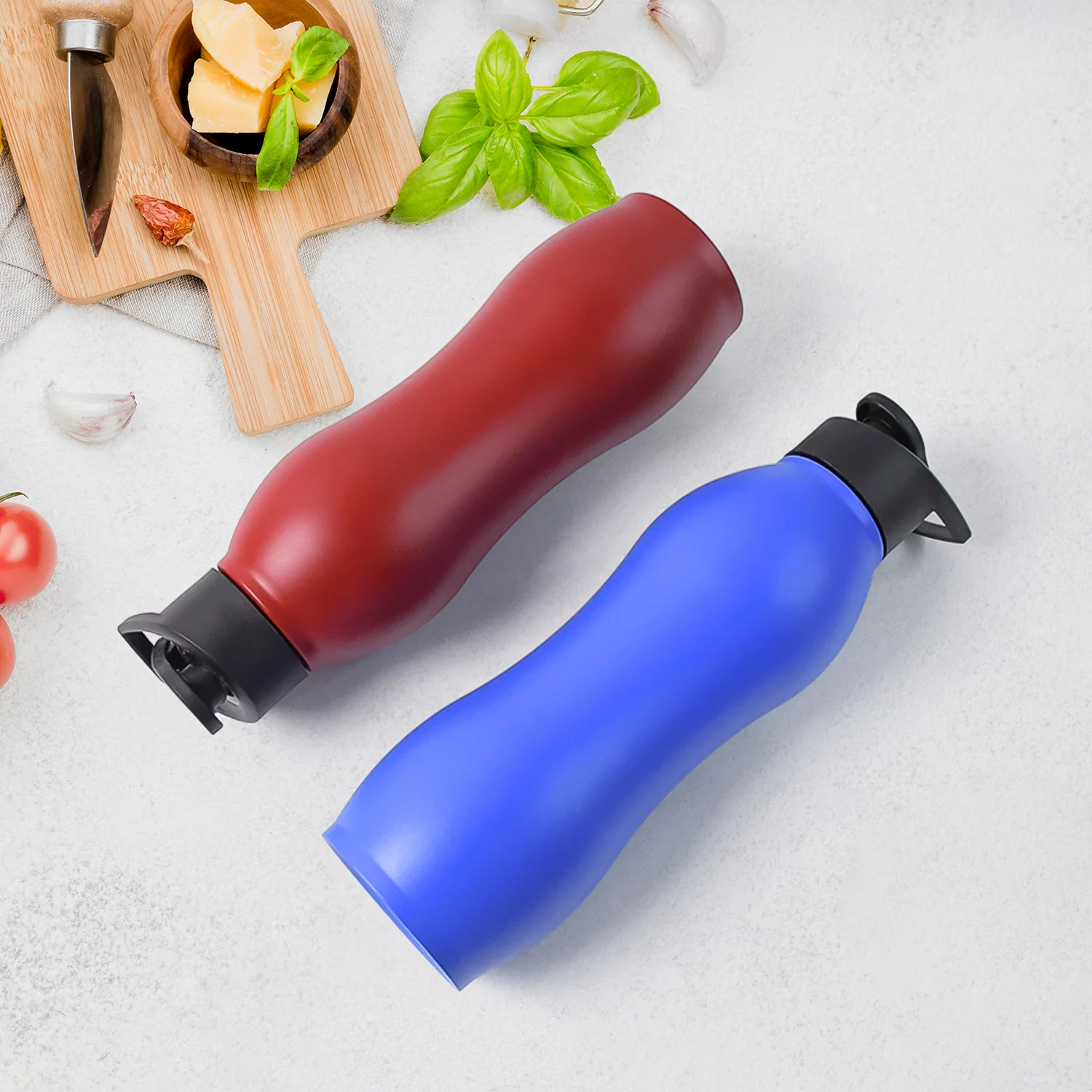 Stainless Steel Water Bottle (1000ML / Mix Colour / 1 Pc / Matte) - Image 6