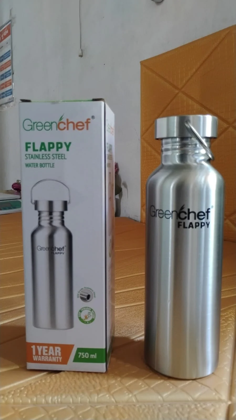 Stainless Steel Water Bottle (750ML / 1 Pc) - Image 8