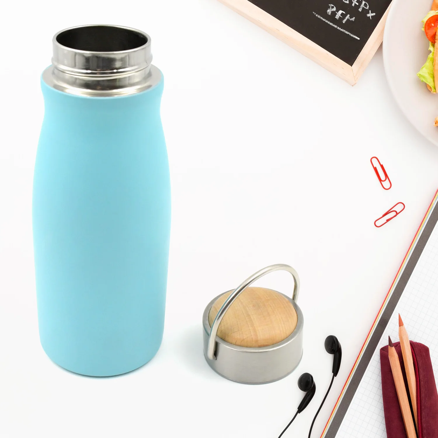Stainless Steel Water Bottle for Gym & Office (360ml, Leak-Proof) - Image 6