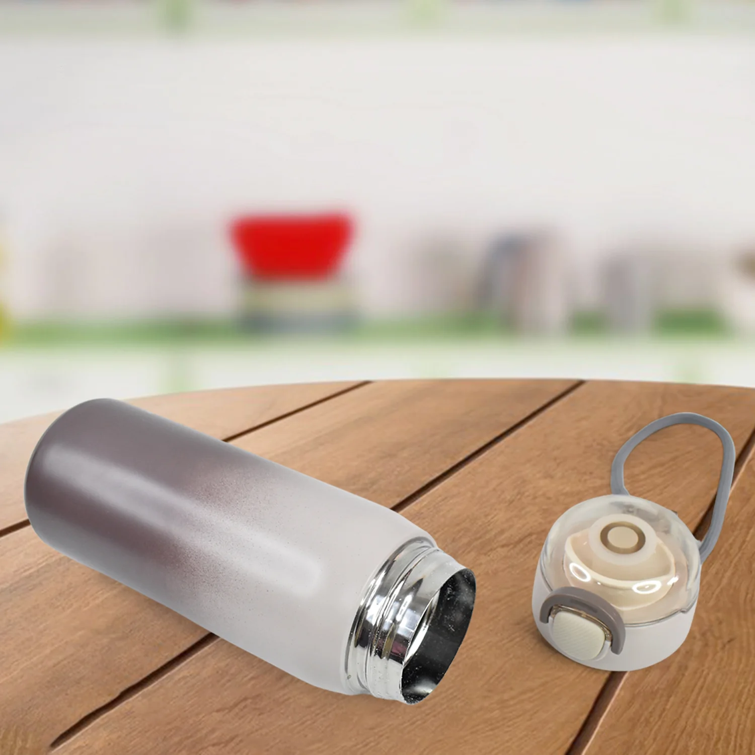 Stainless Steel Water Bottles Approx 600ML (Mix Design & Color / 1 Pc) - Image 3
