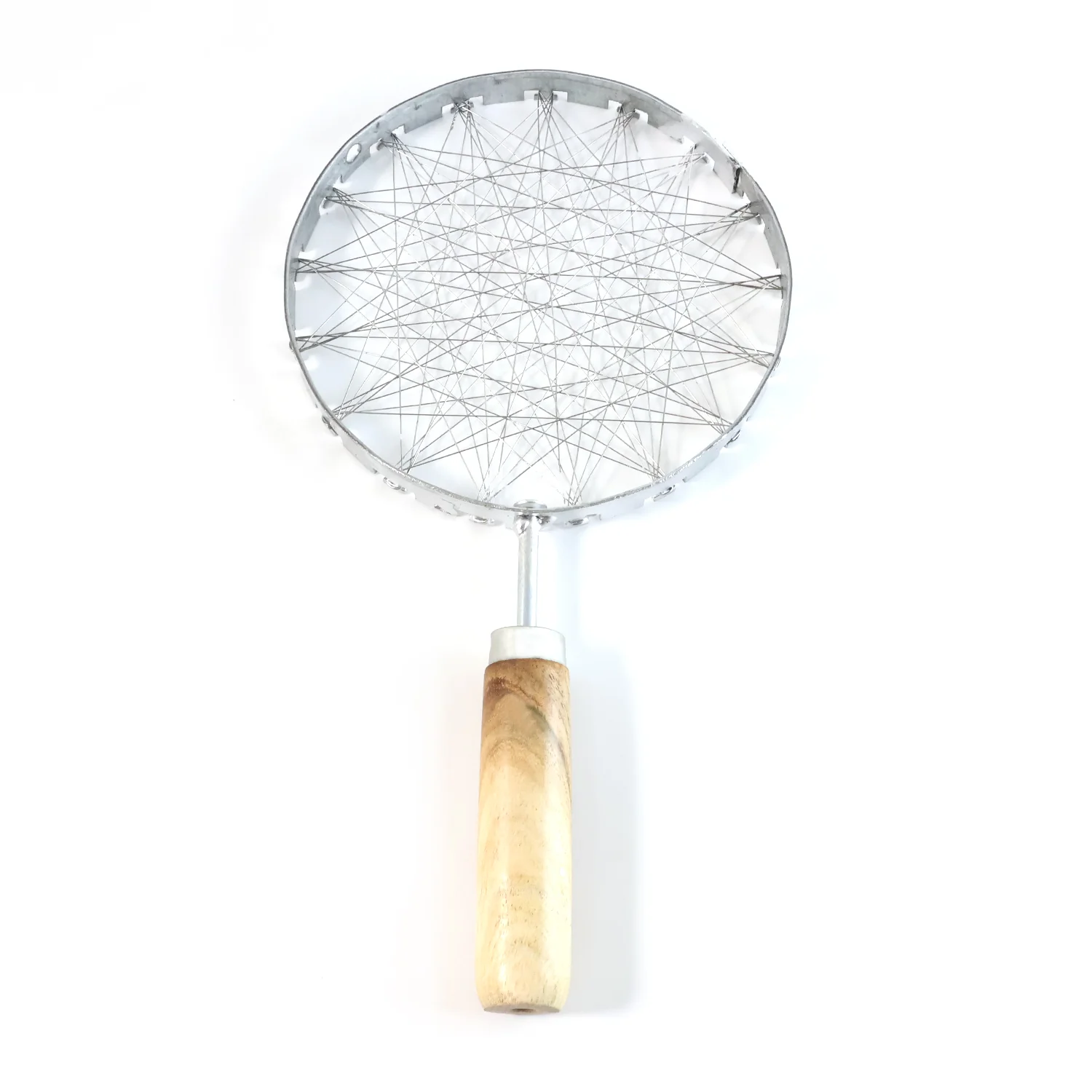 Stainless Steel Wire Skimmer with Wooden Handle (1 Pc) - Image 5
