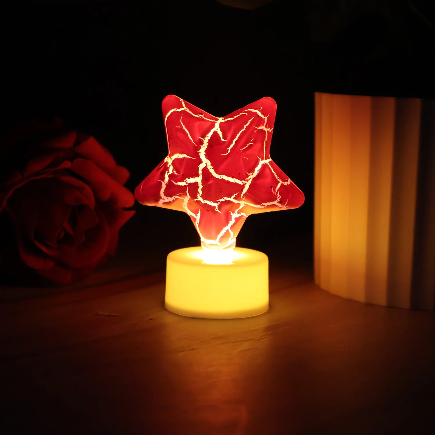 Star Shape Decorative LED Tealight Candles (12 Pc) - Image 3
