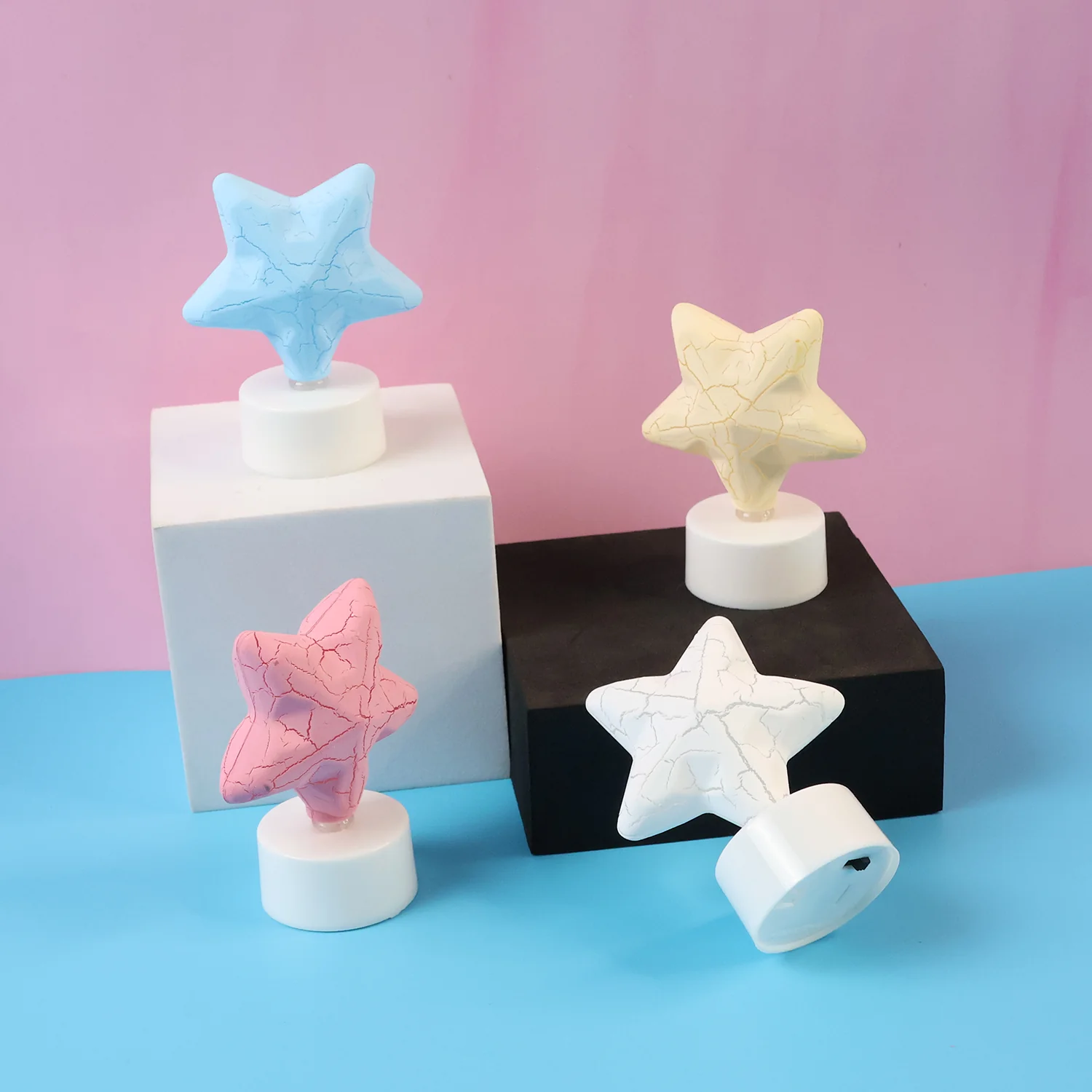 Star Shape Decorative LED Tealight Candles (4 Pc) - Image 3