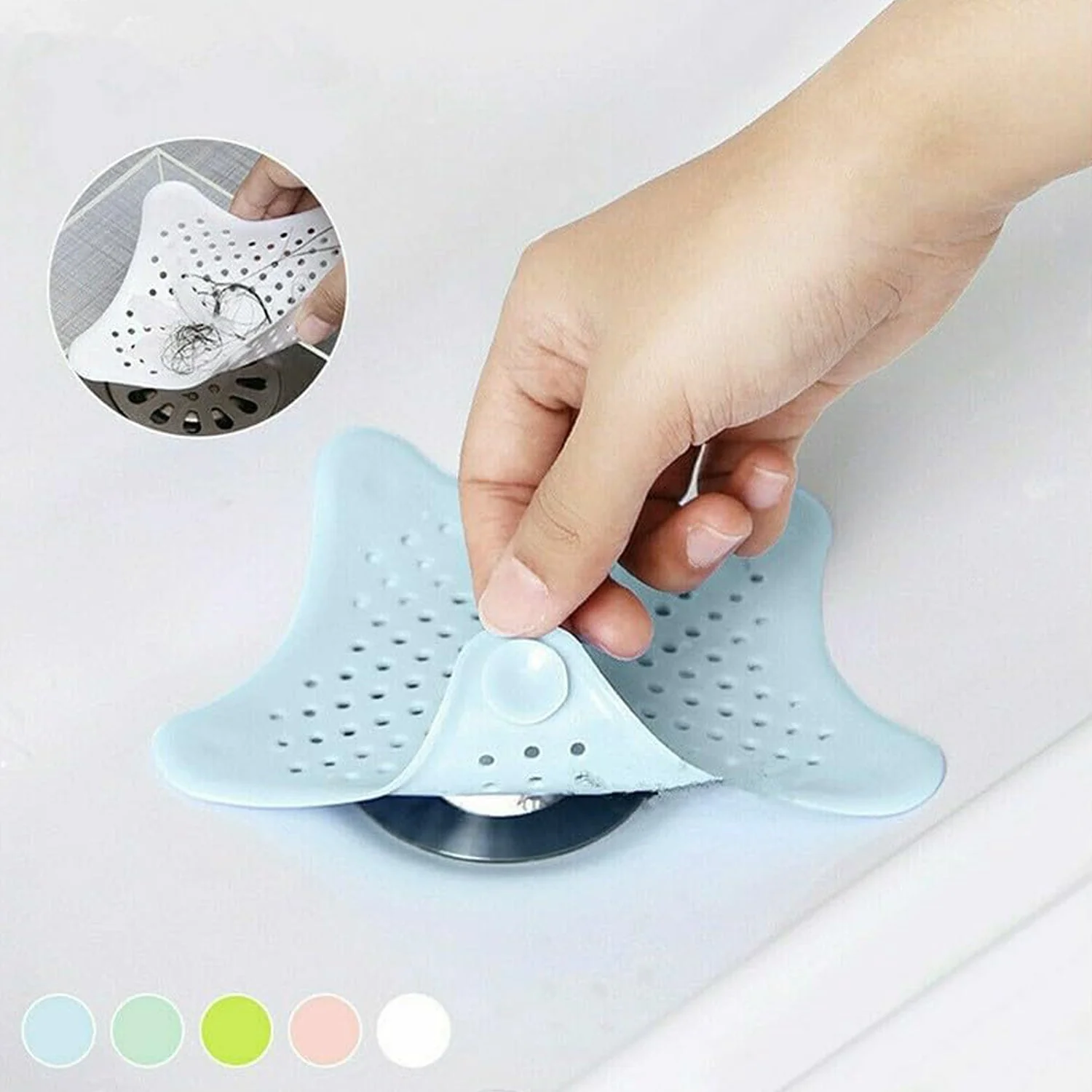 Star Drain Strainer: Catches Hair & Prevents Clogs (Kitchen/Bath) - Image 5