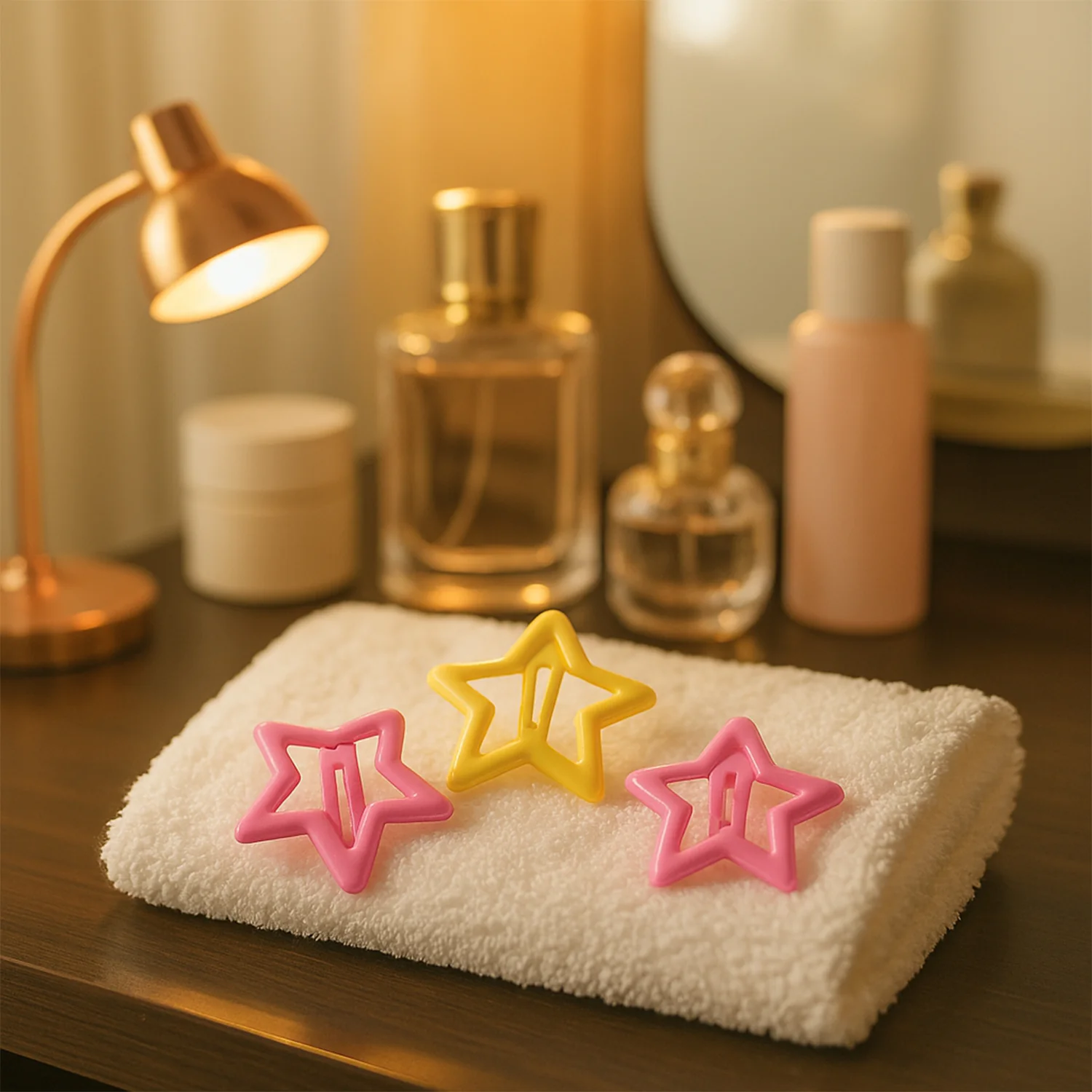 Star-Shaped Hair Clips for Girls - (3 Pc) - Image 6