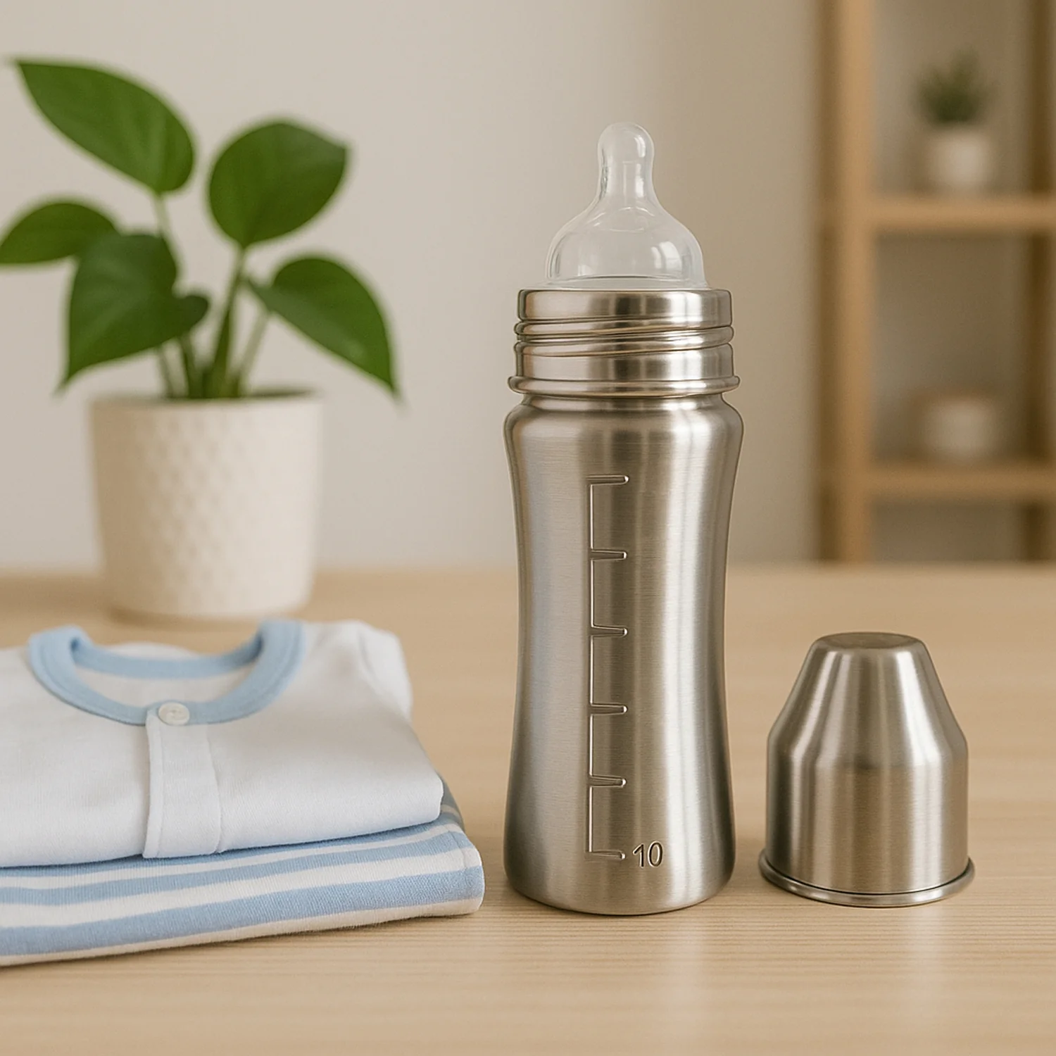 Ganesh Stainless Steel Baby Feeding Bottle for New Born Infants Toddler  250 ML - Image 6