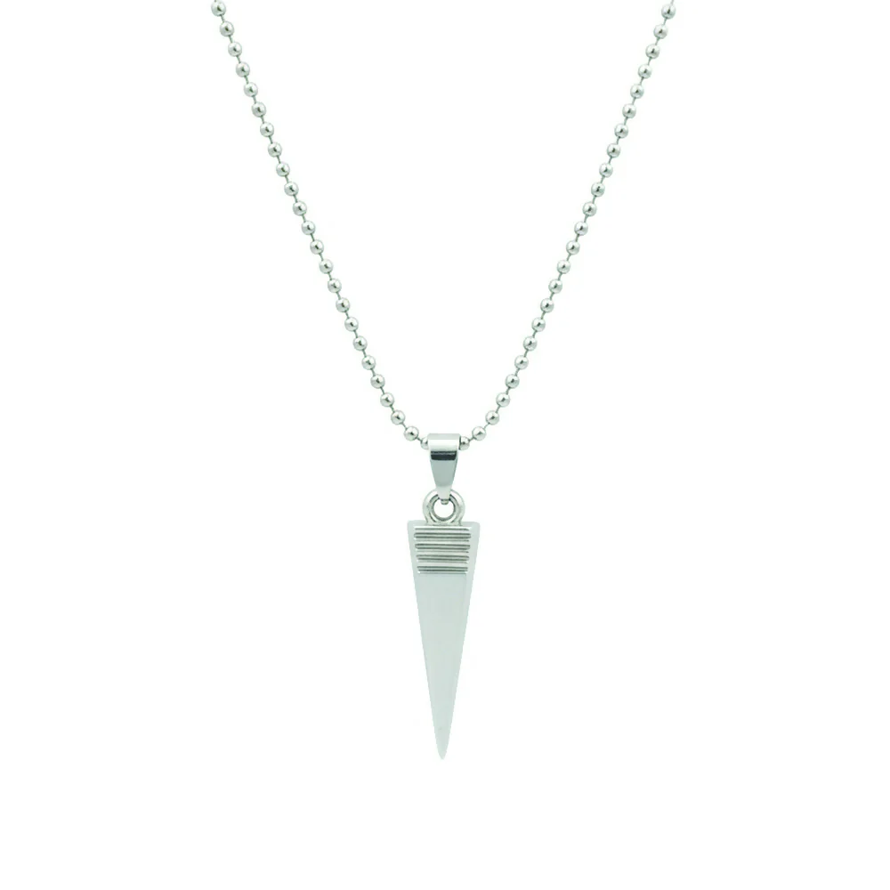 Steel Look Pointed Chain Pendnet - Image 4