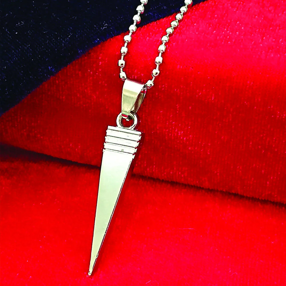 Steel Look Pointed Chain Pendnet - Image 6