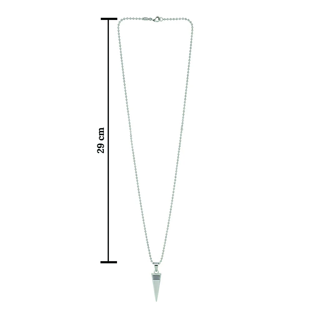 Steel Look Pointed Chain Pendnet - Image 7