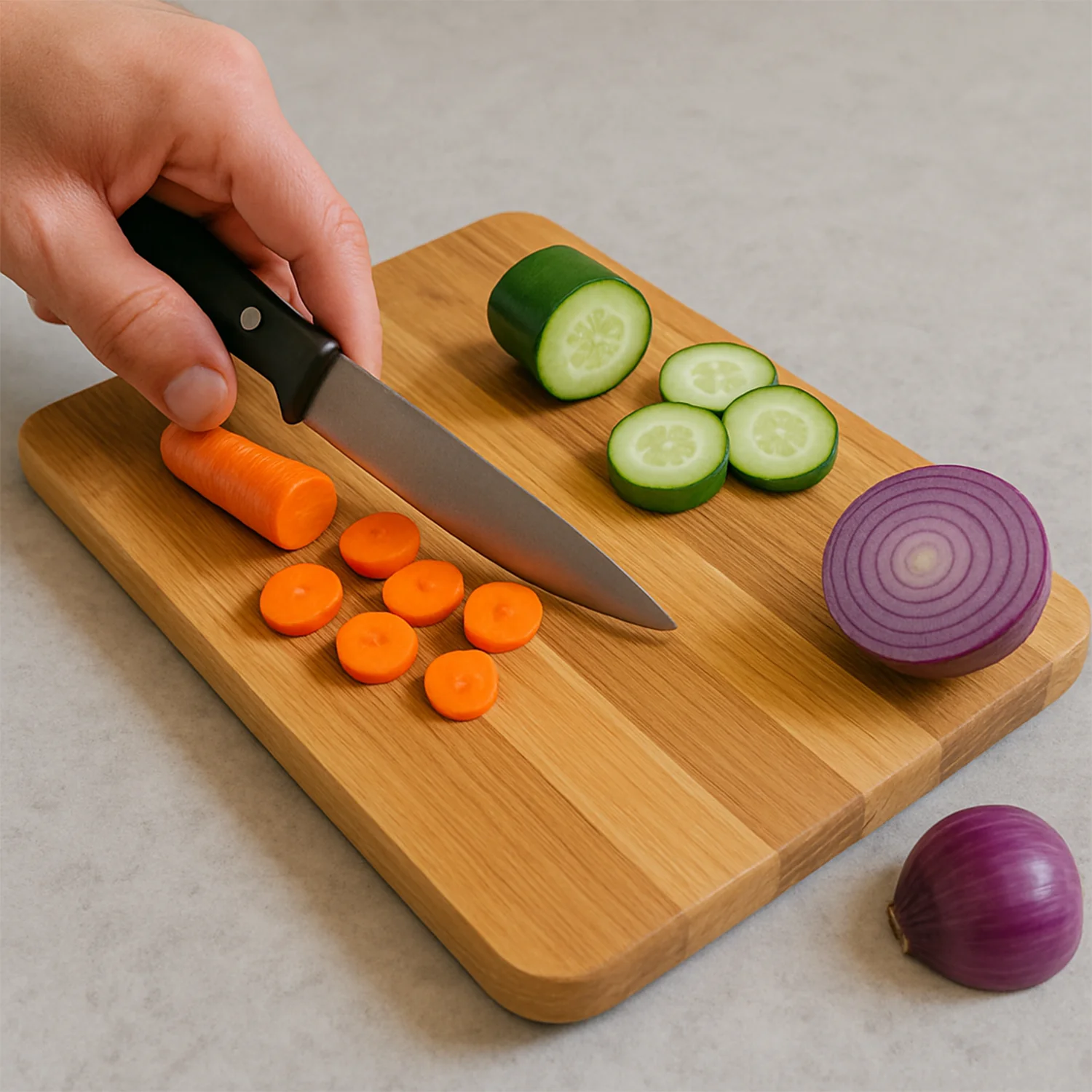 Apex Steel Oak Cutting Board with Wooden Handle (1 Pc) - Image 7