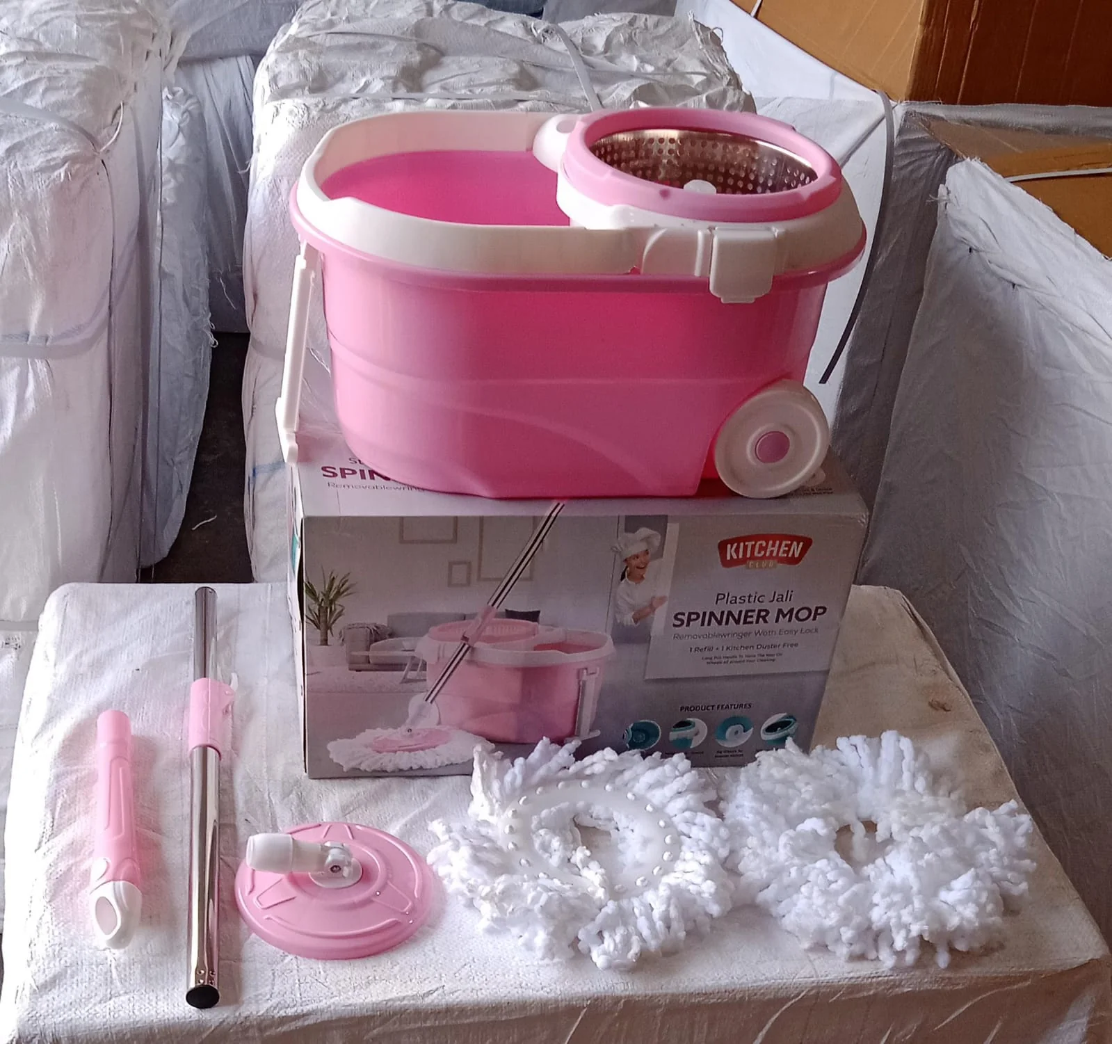 Spin Mop with Bucket for Floor Cleaning - Magic Mop Set - Image 10