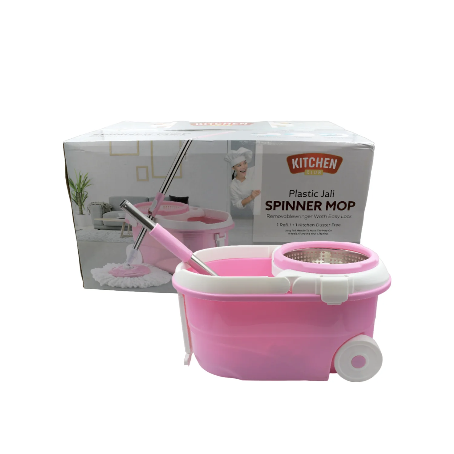 Spin Mop with Bucket for Floor Cleaning - Magic Mop Set - Image 8