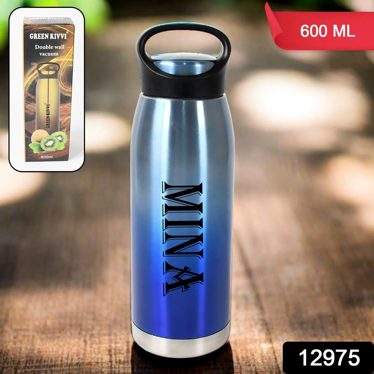 Customize Vacuum Stainless Steel Double Wall Water Bottle, Fridge Water Bottle, Stainless Steel Water Bottle Leak Proof, Rust Proof, Cold & Hot Thermos steel Bottle| Leak Proof | Office Bottle | Gym | Home | Kitchen | Hiking | Trekking | Travel Bottle - Image 2