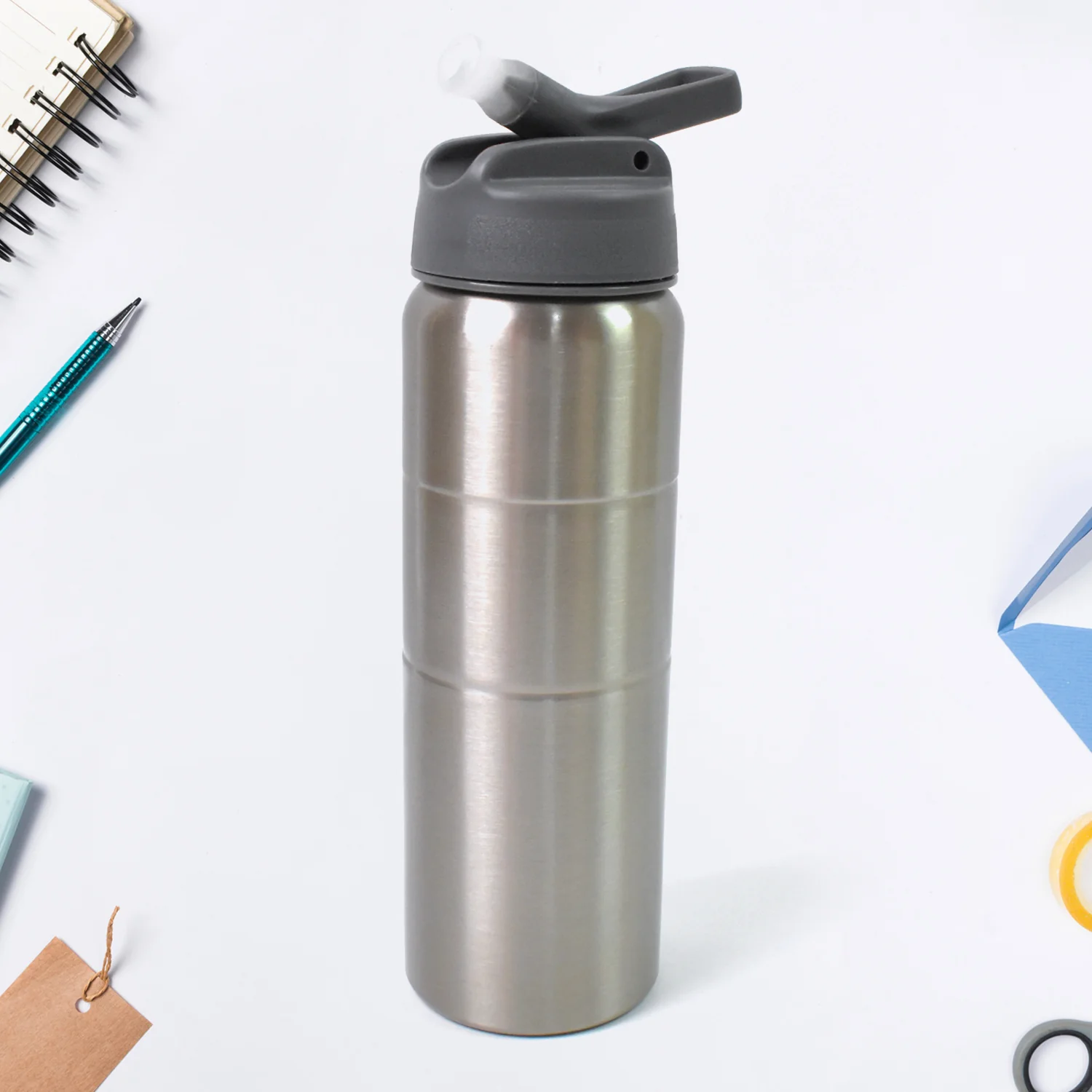 Steel Water Bottle | Fridge Water Bottle with straw (750ML) - Image 5