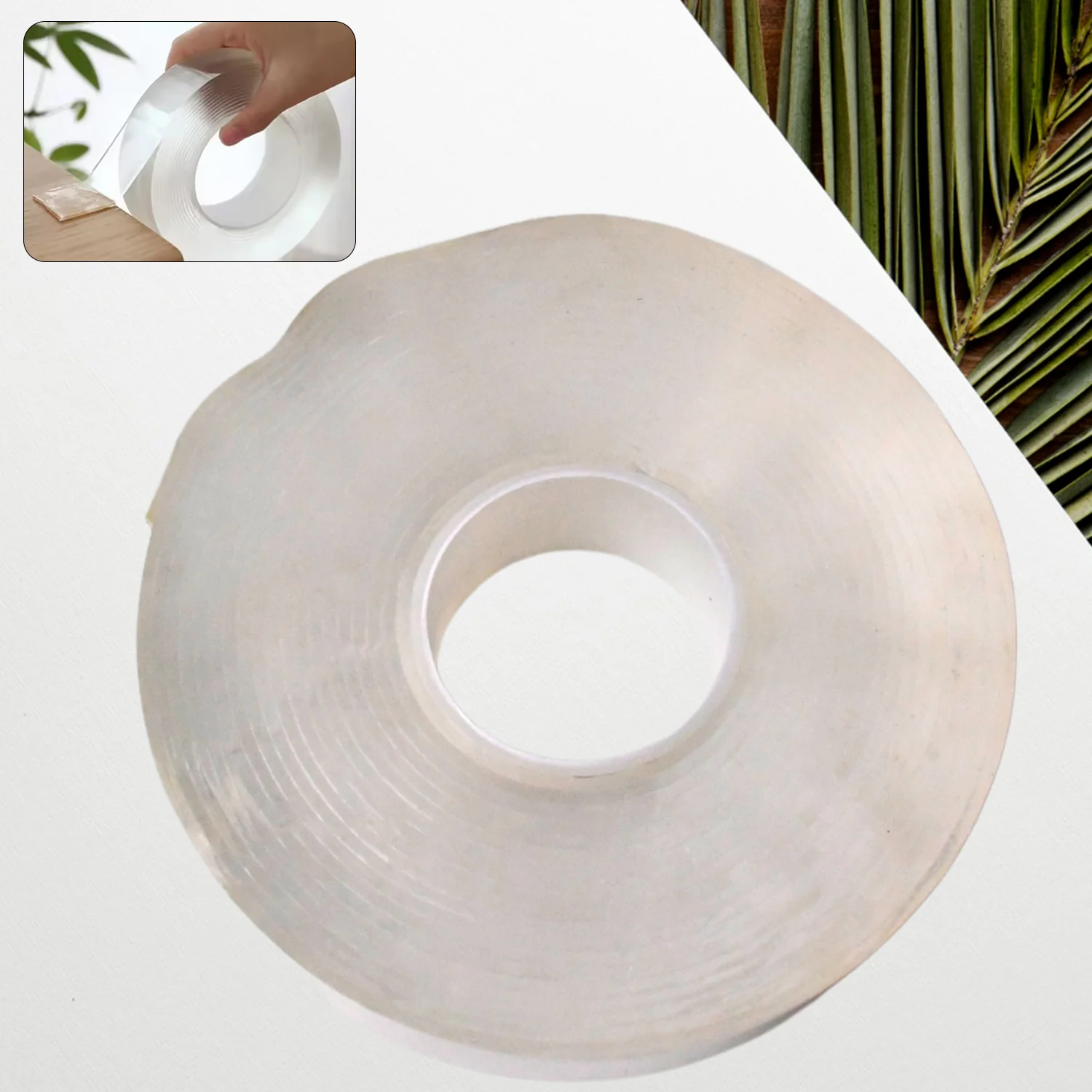 Sticky Double Sided Tape Washable Adhesive Tape Reusable (12×3 Cm / 1 Pc) - Image 4