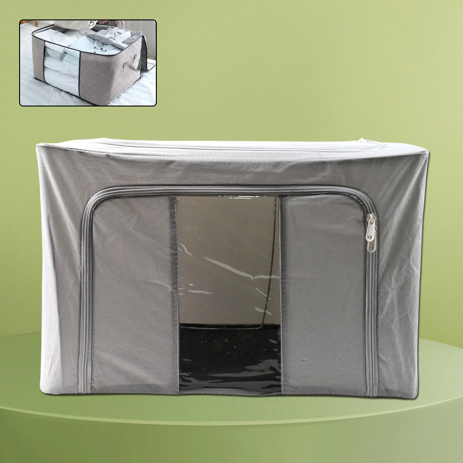 Storage Box with Lid, With Window (50×40 Cm / 1 Pc) - Image 3