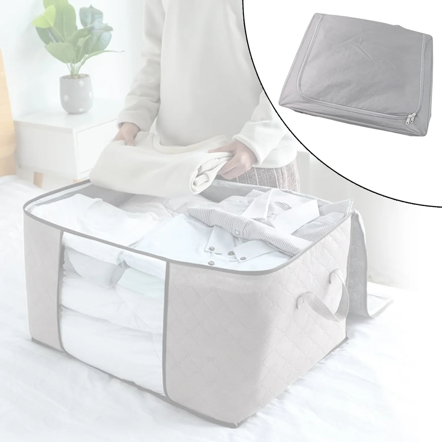 Storage Box with Lid, With Window (50×40 Cm / 1 Pc) - Image 4