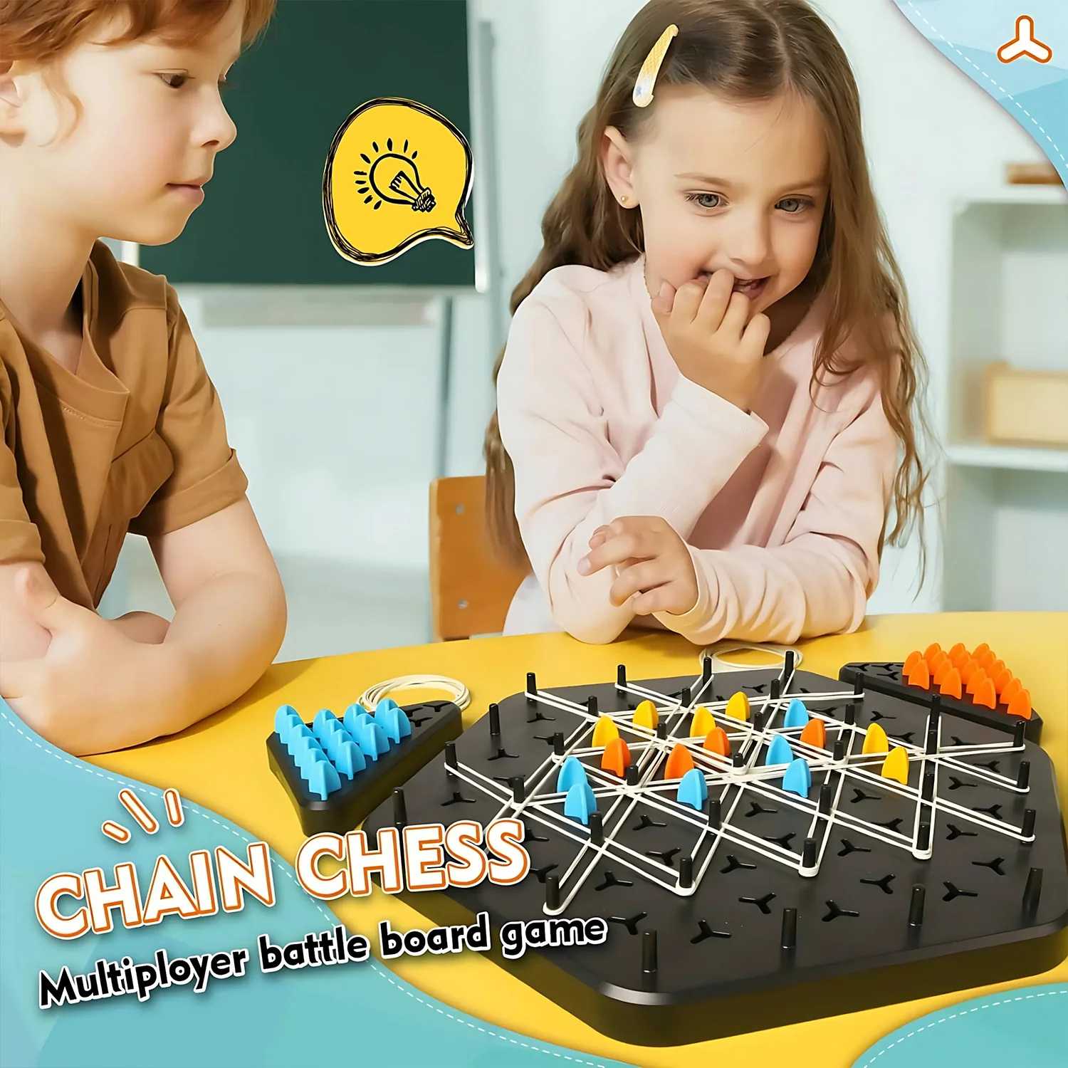 Strategic Triangle Color Matching Puzzle Board Game for Kids & Family - Image 3