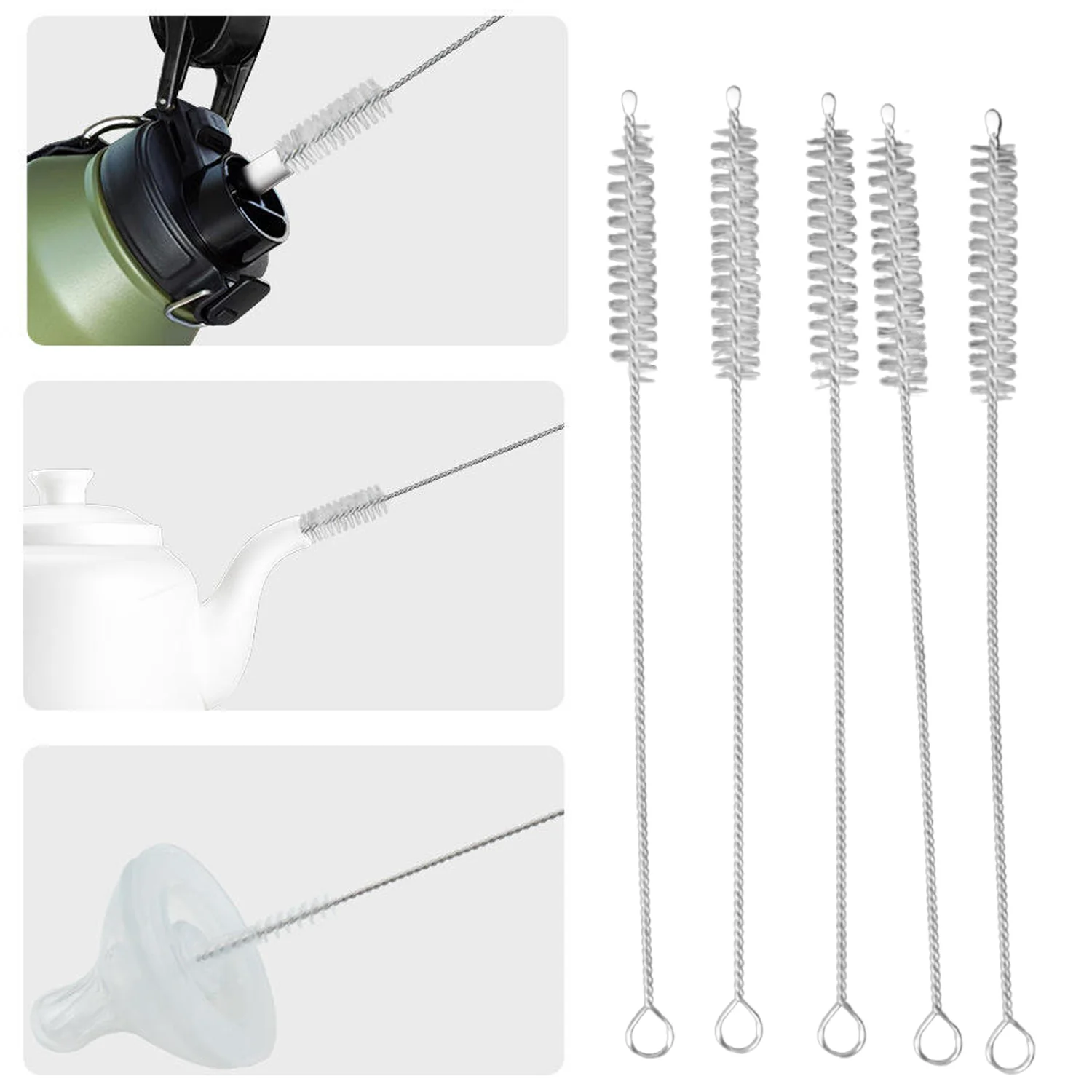Straw & Bottle Cleaning Brush Set (10 Pc) - Image 4