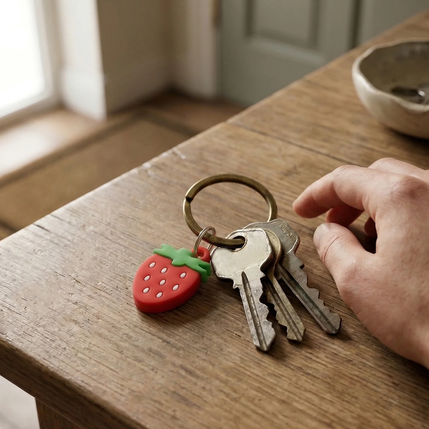 Strawberry Design Bag Charm Keychain Set (10 Pc) - Image 3