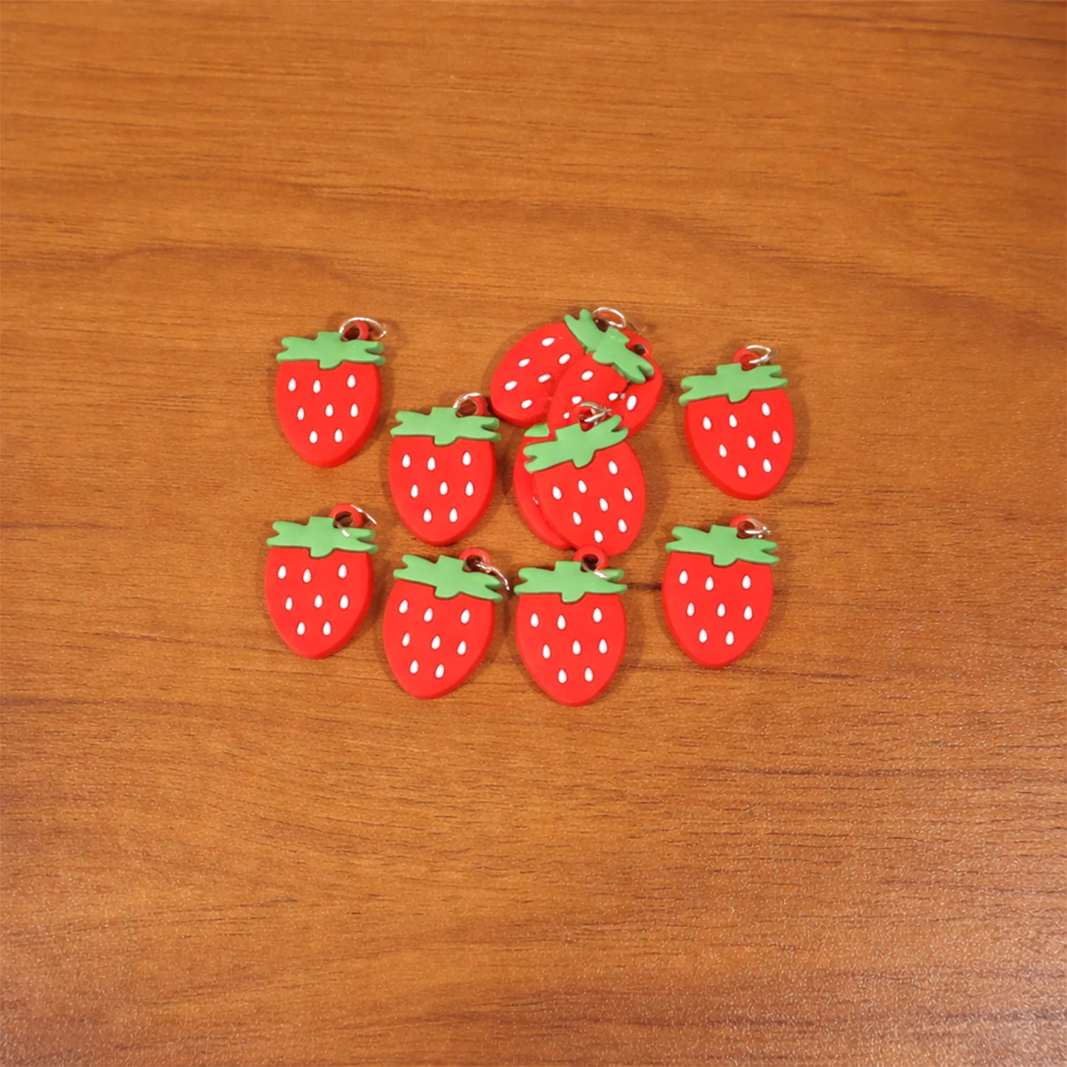 Strawberry Design Bag Charm Keychain Set (10 Pc) - Image 8