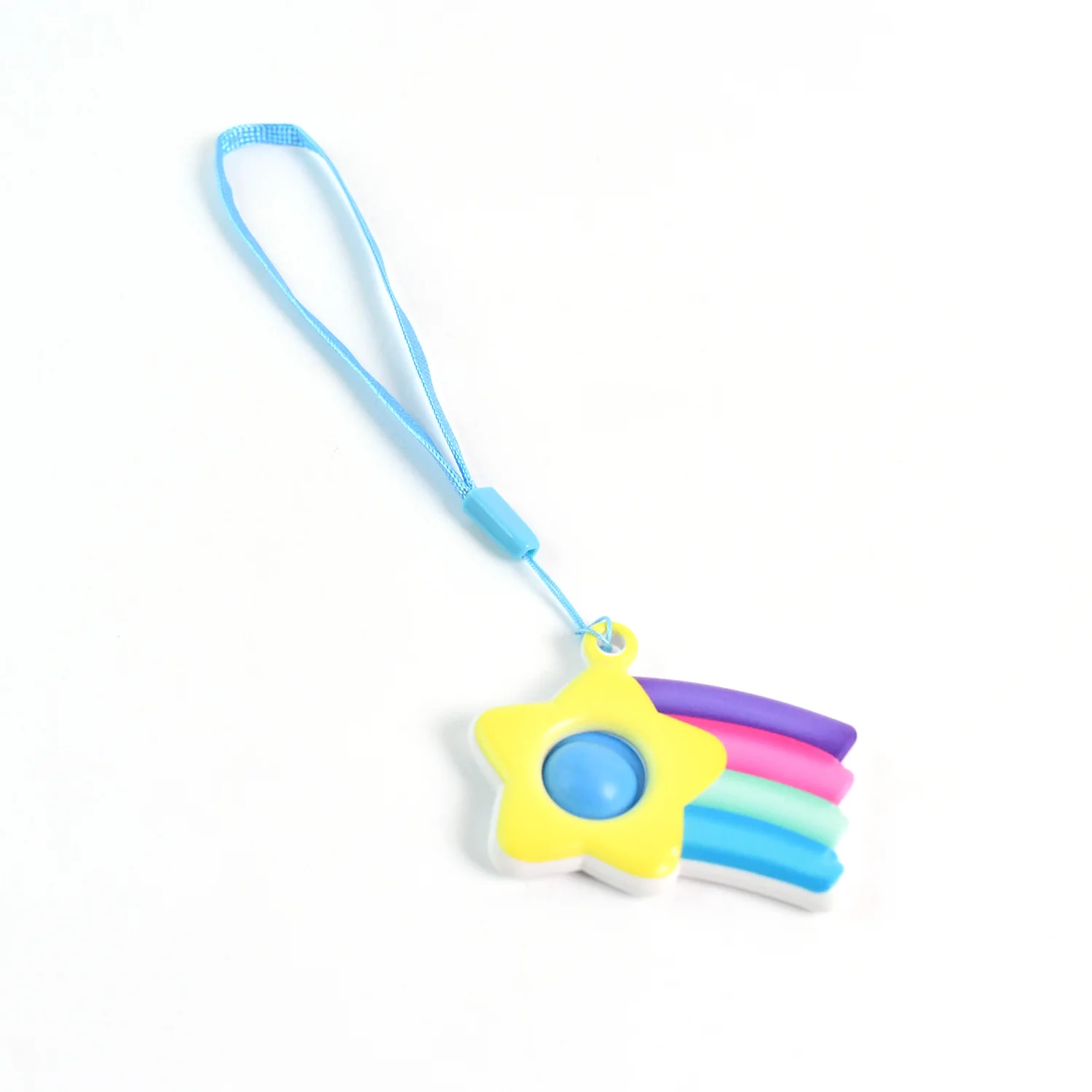 Stress Relief Silicone Push Fidget Toy Keychain for Kids (1 Pc) - Image 6