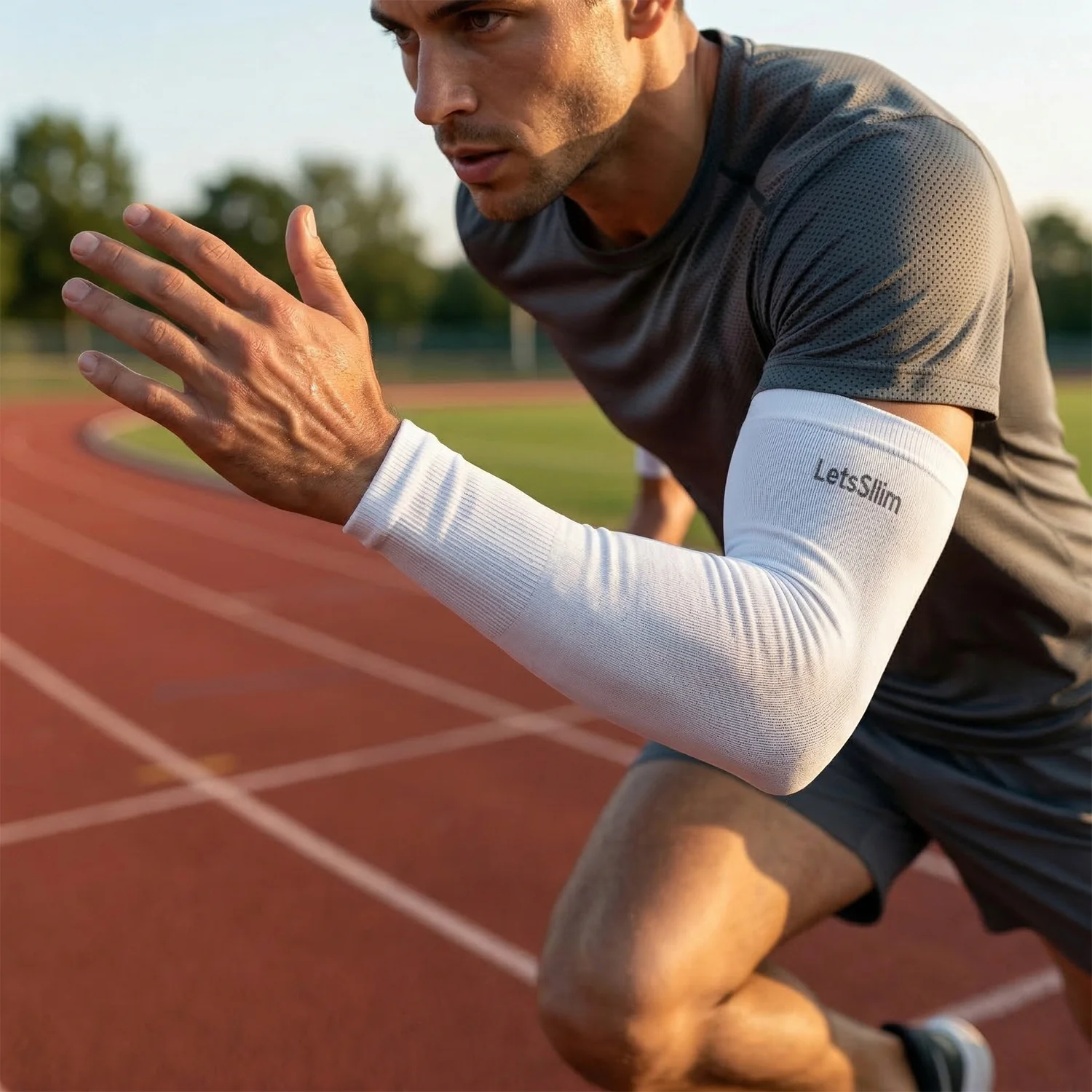 Stretchable Sports Arm Sleeve Pair (1 Pair, Mix Color) - Image 3