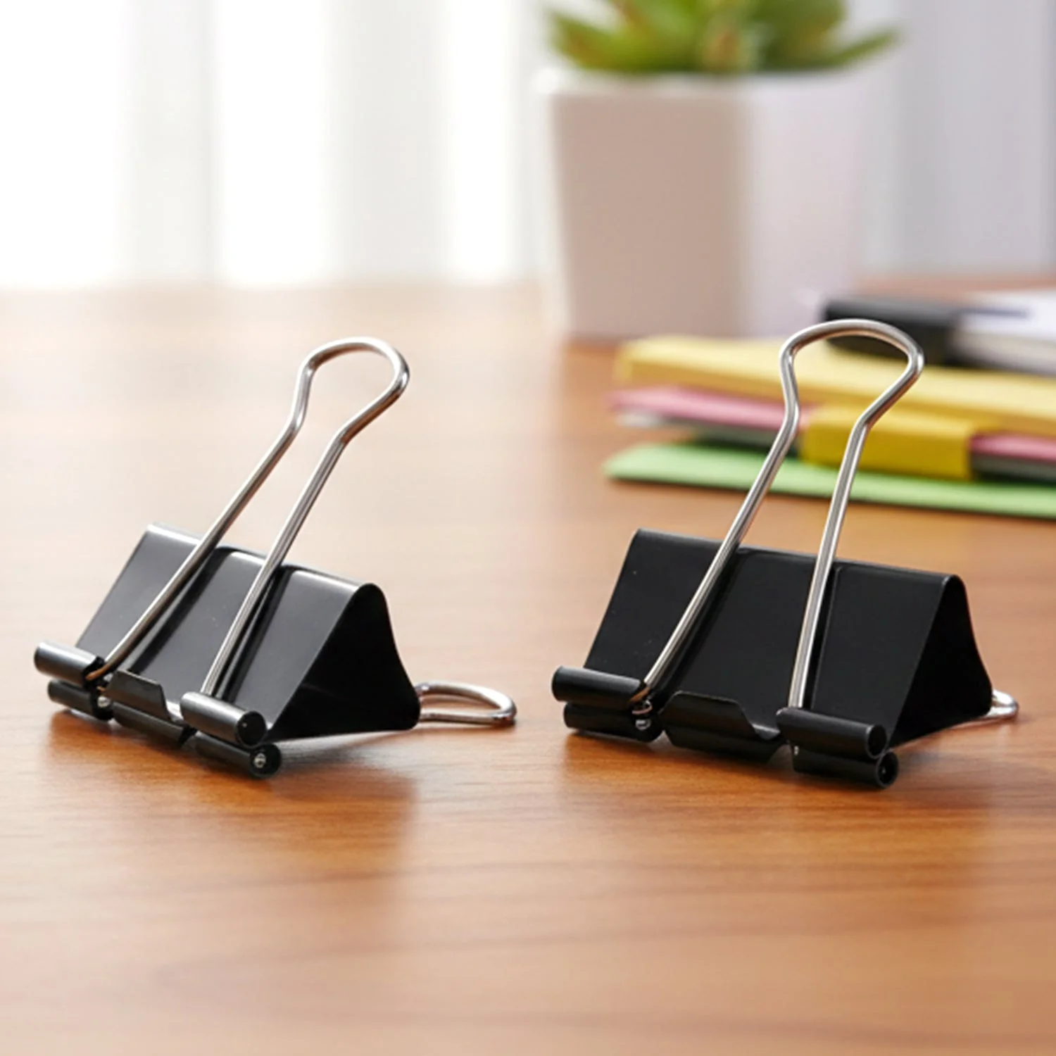 Strong Black Binder Clips (10 Pc ) - Image 3