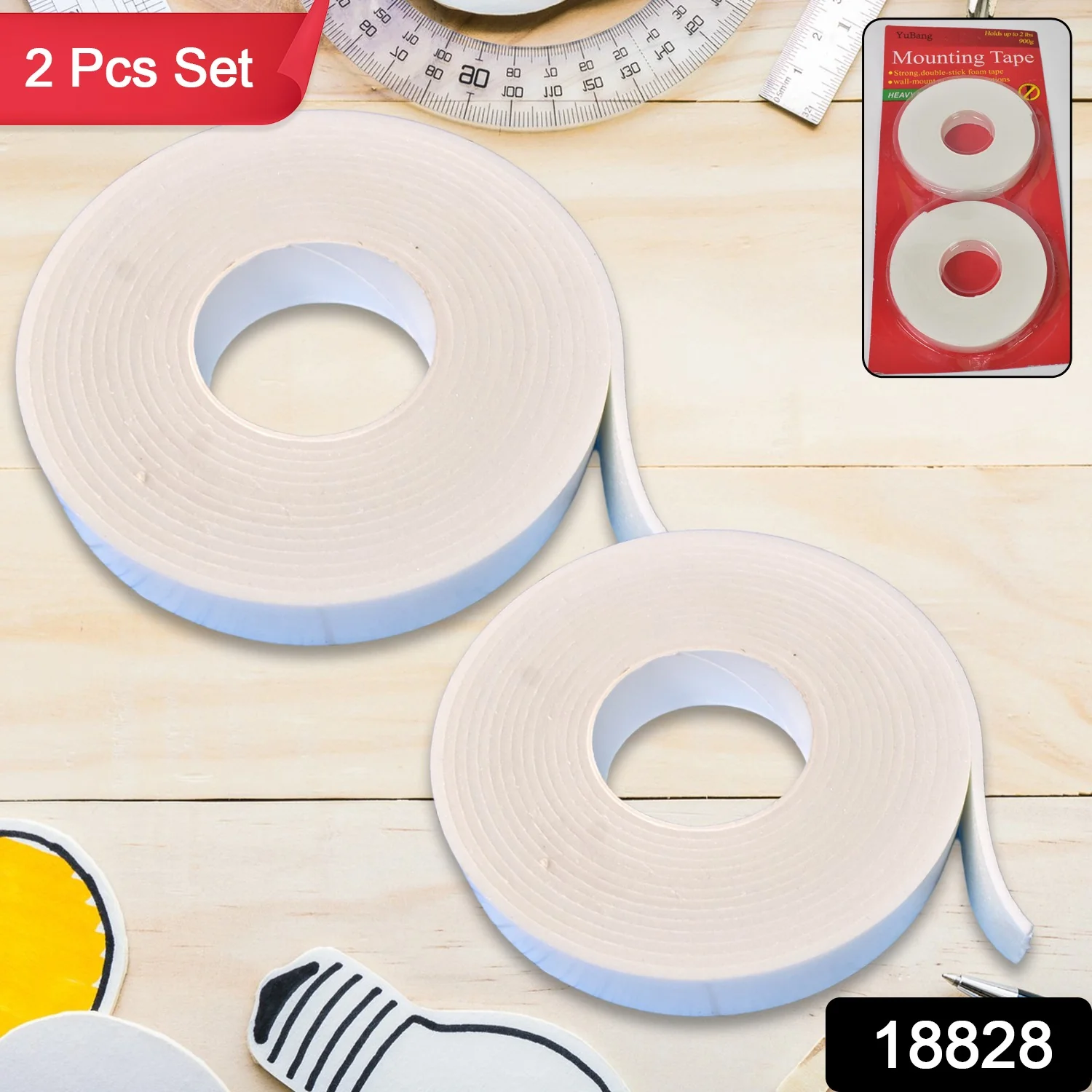 Strong Double Sided Tape Foam Mounting Tape (2 Pcs Set) - Image 2