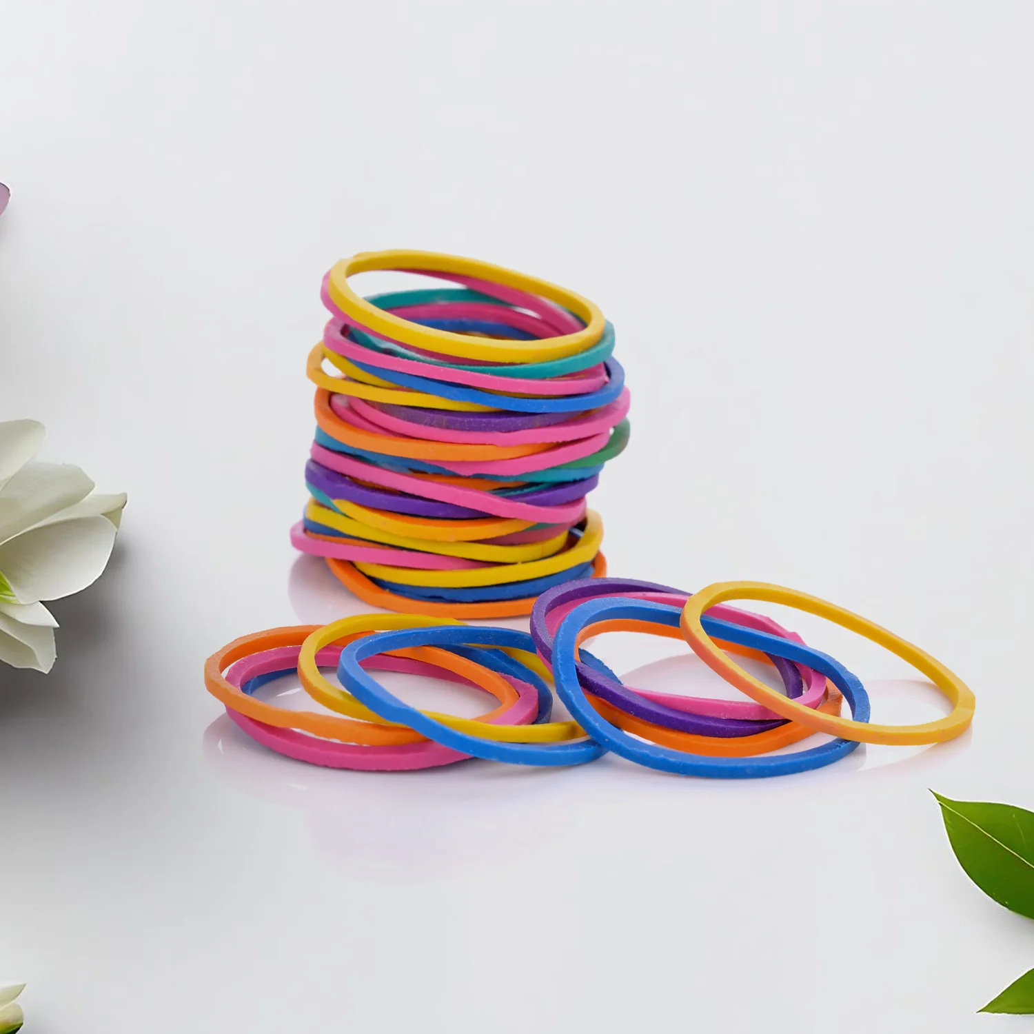 Strong & Reusable Rubber Bands: Multicolor for Office, Home & School, Hair accessories - Image 4