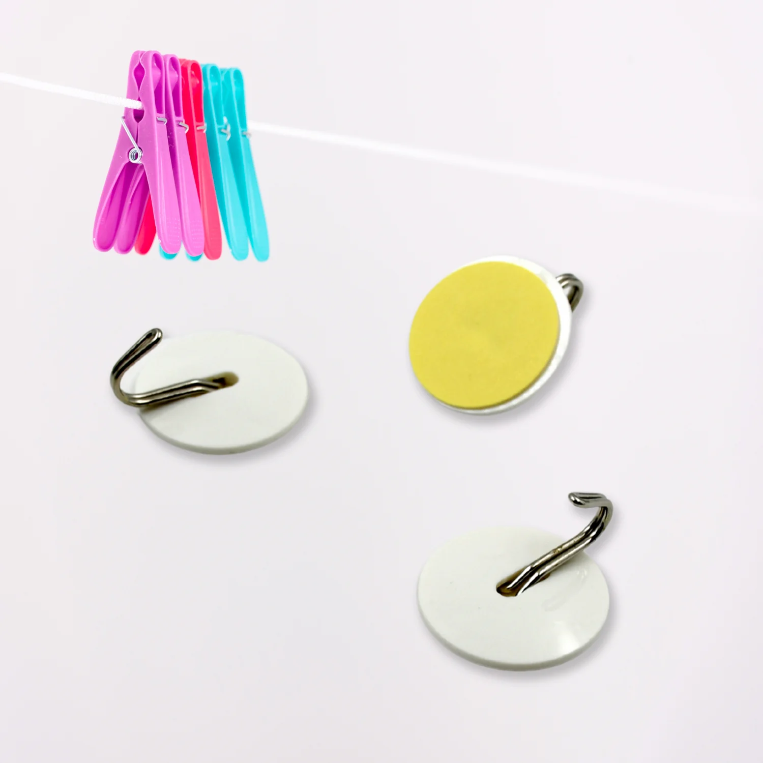 Strong Self-Adhesive Hooks (2 Pc): Heavy Duty, Waterproof, All-Purpose - Image 4