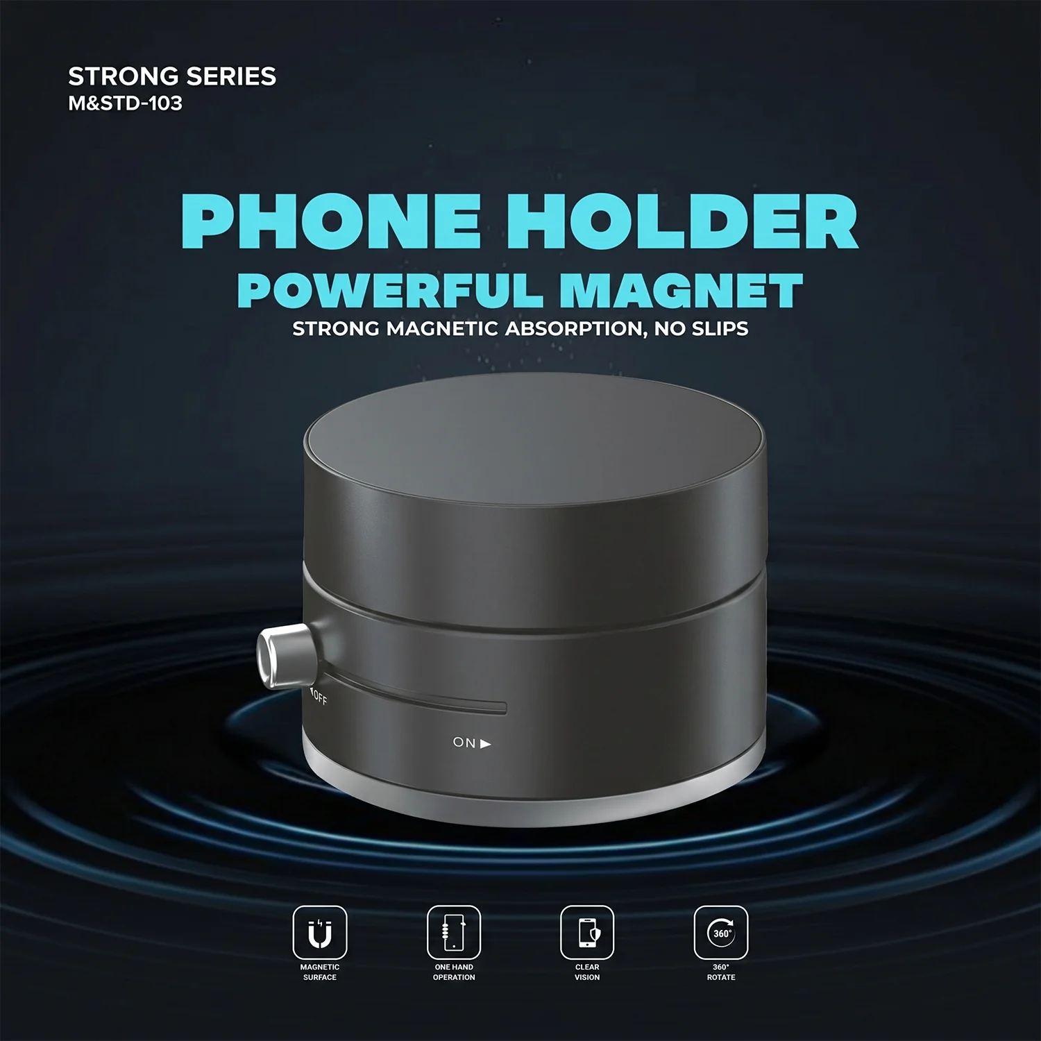 Strong Series Magnetic Phone Holder with Lock System (1 Pc) - Image 5