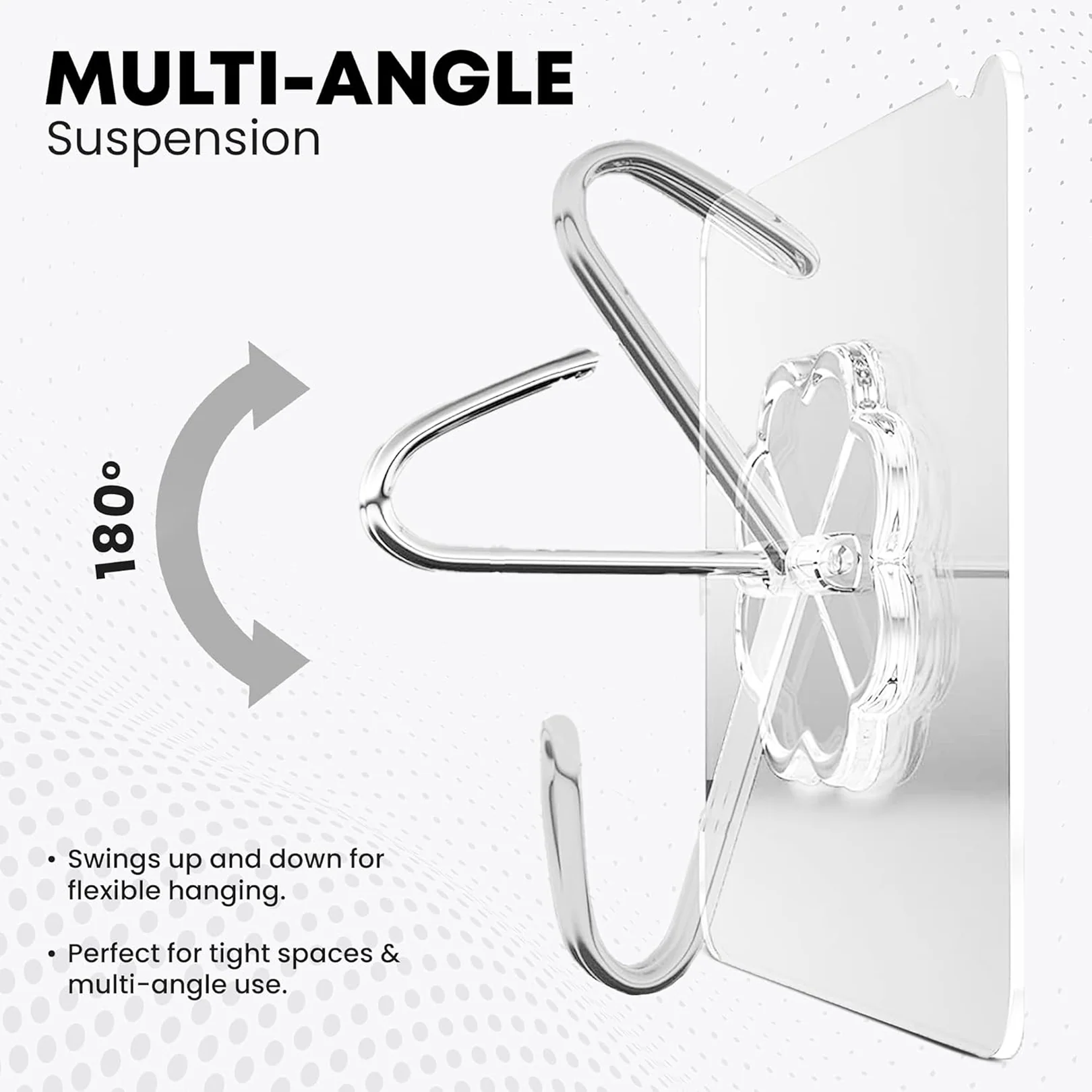 Multipurpose Strong Small Stainless Steel Adhesive Wall Hooks - Image 4