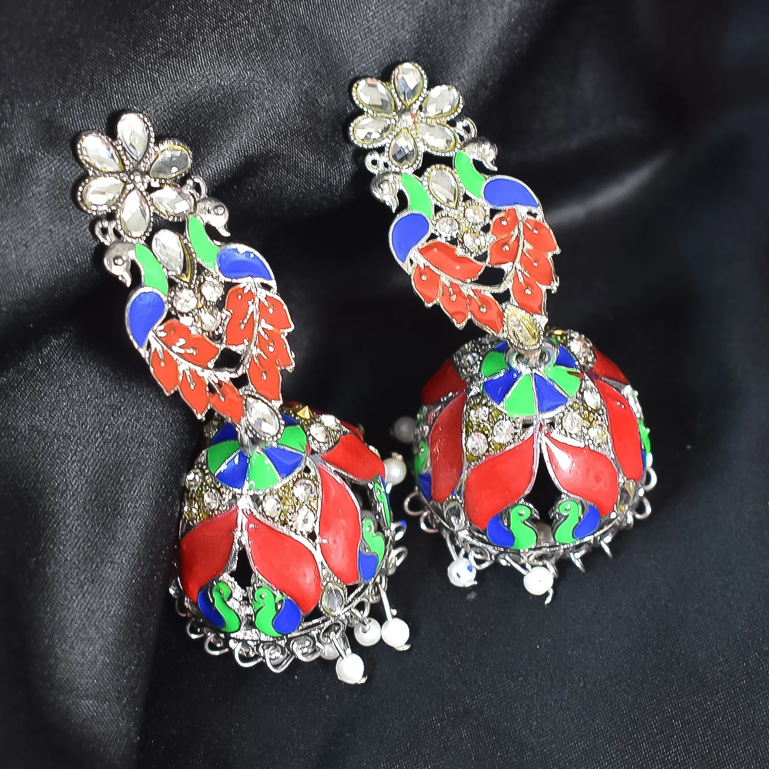 Stunning Long Jhumka Earrings with Intricate Design and Modern Elegance - Image 4