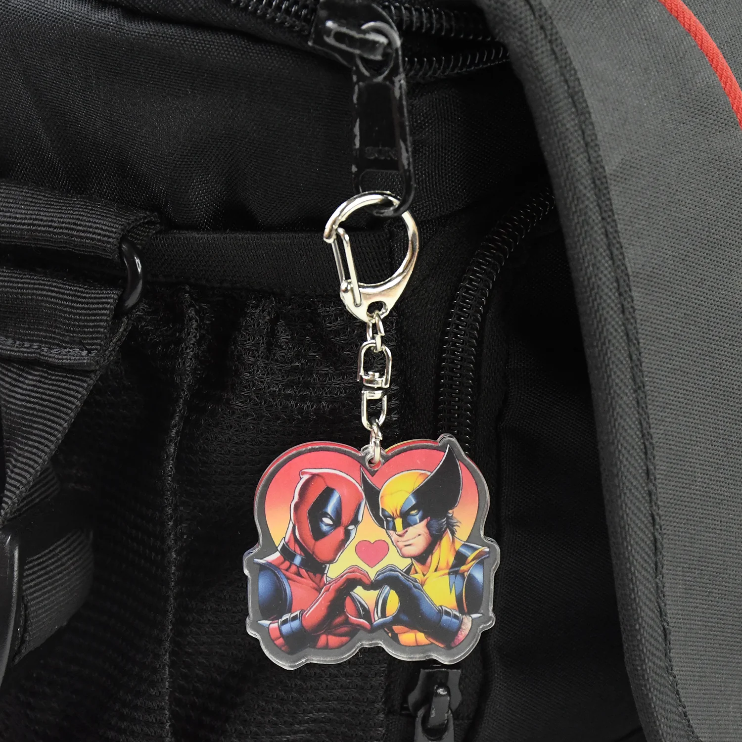 Stylish Acrylic Cartoon Character Keychain with Metal Clip (1 Pc) - Image 4