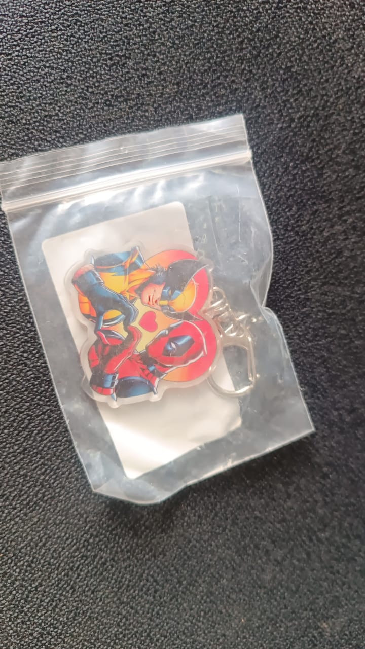 Stylish Acrylic Cartoon Character Keychain with Metal Clip (1 Pc) - Image 7