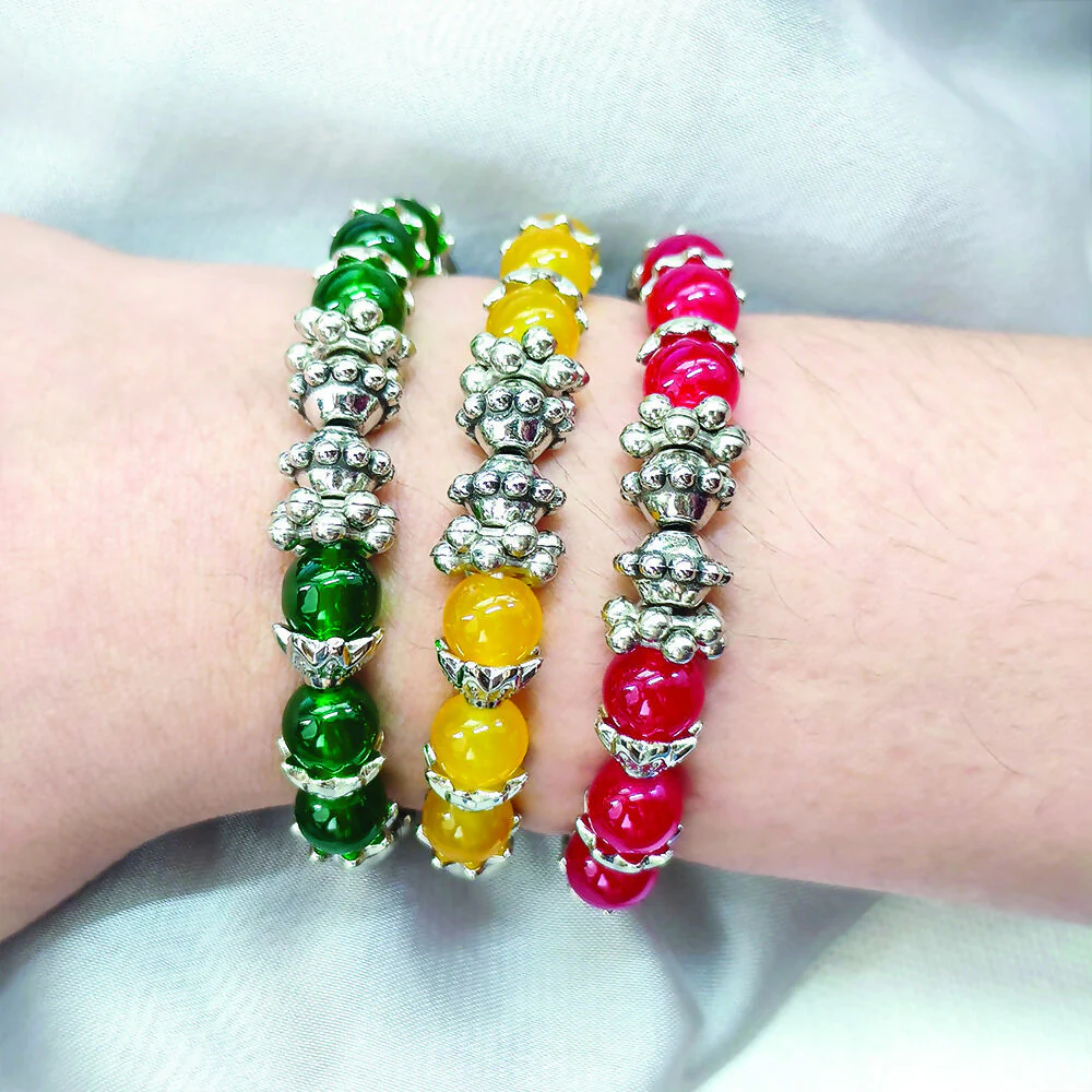 Stylish Beads Bracelet Combo – Pack of 3 - Image 2