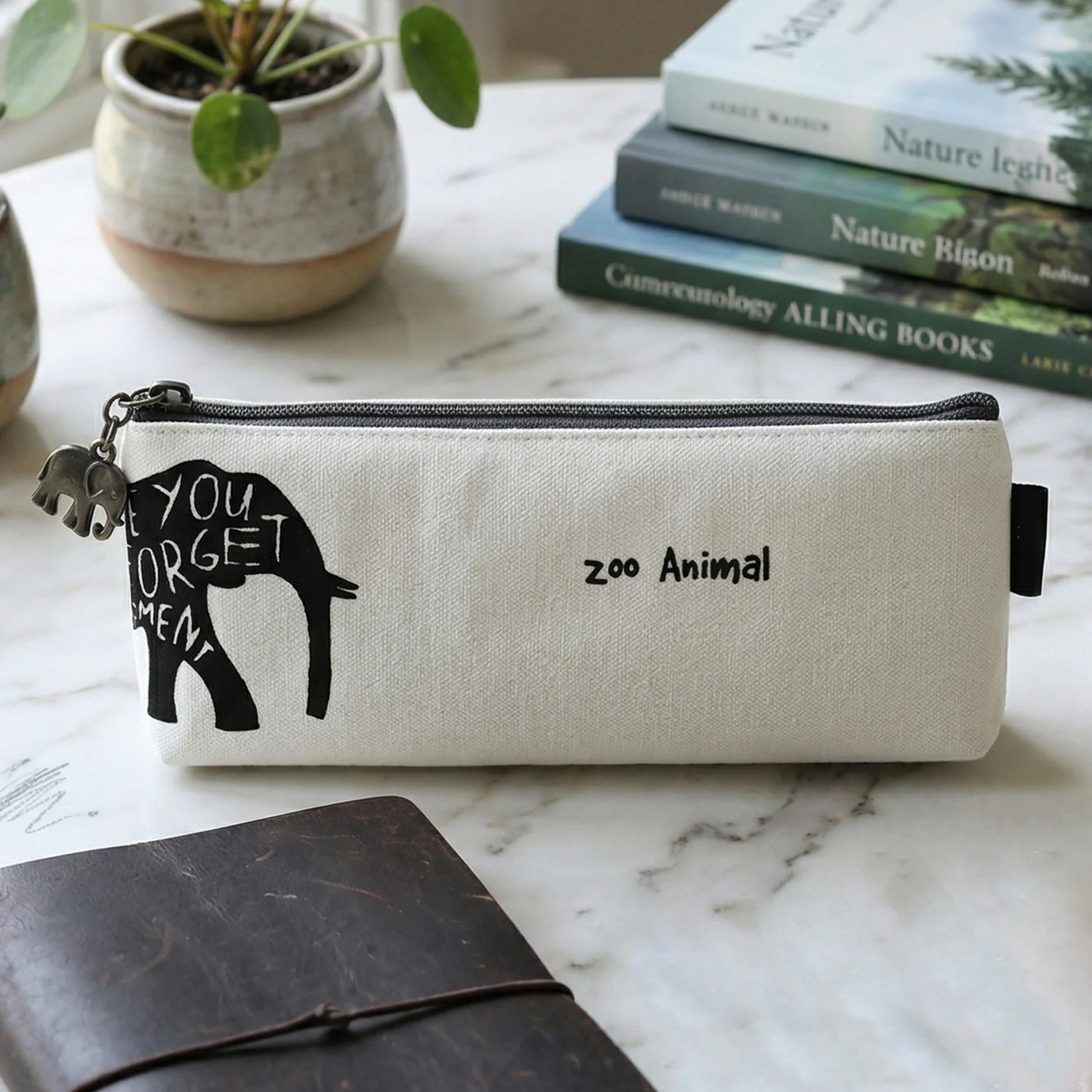 Stylish Canvas Pencil Pouch (1 Pc) - Image 5